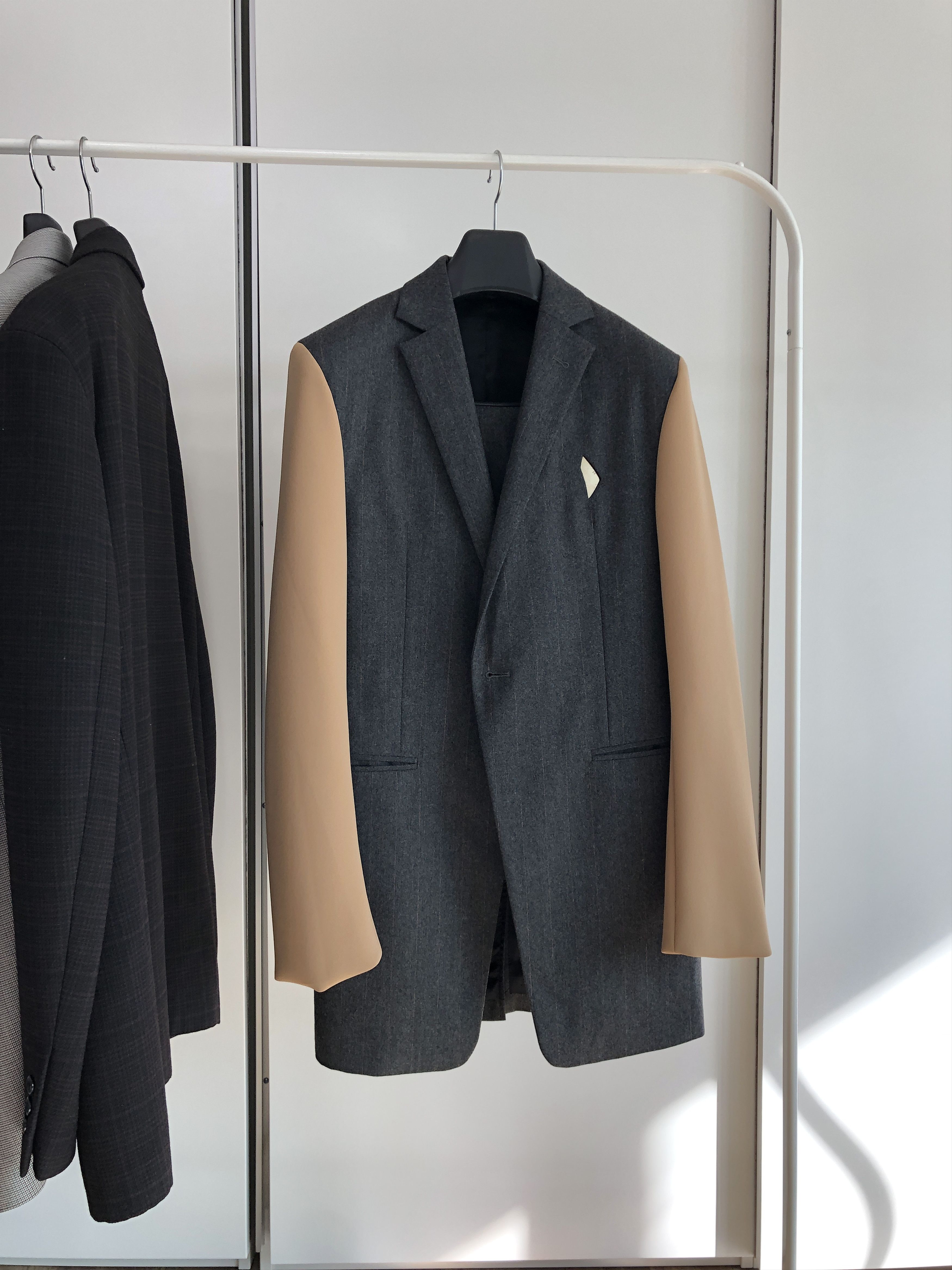 Raf Simons RAF SIMONS AW09 Mirror Wool Suit Size 46R - 1 Thumbnail