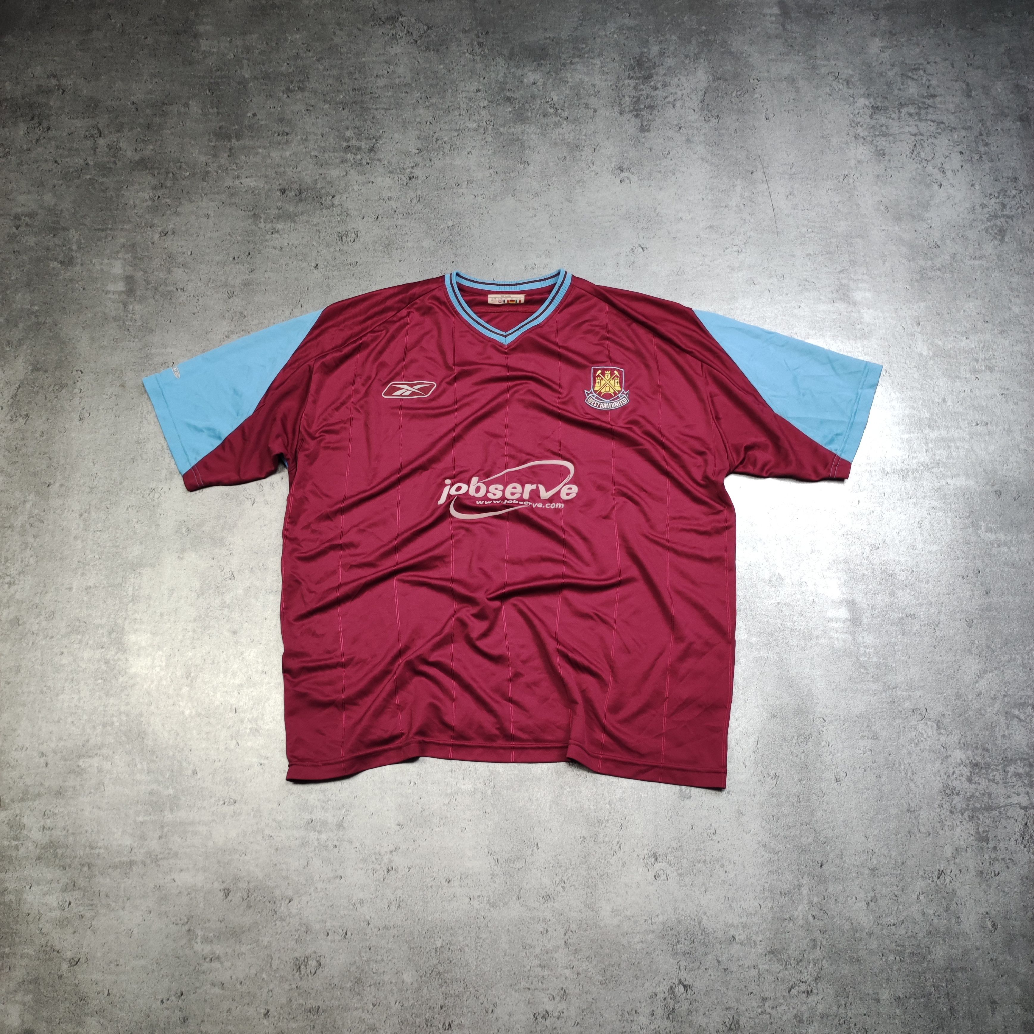 Vintage Vintage RARE Football West Ham United 2002 Reebok Jersey Size US XXL / EU 58 / 5 - 1 Thumbnail