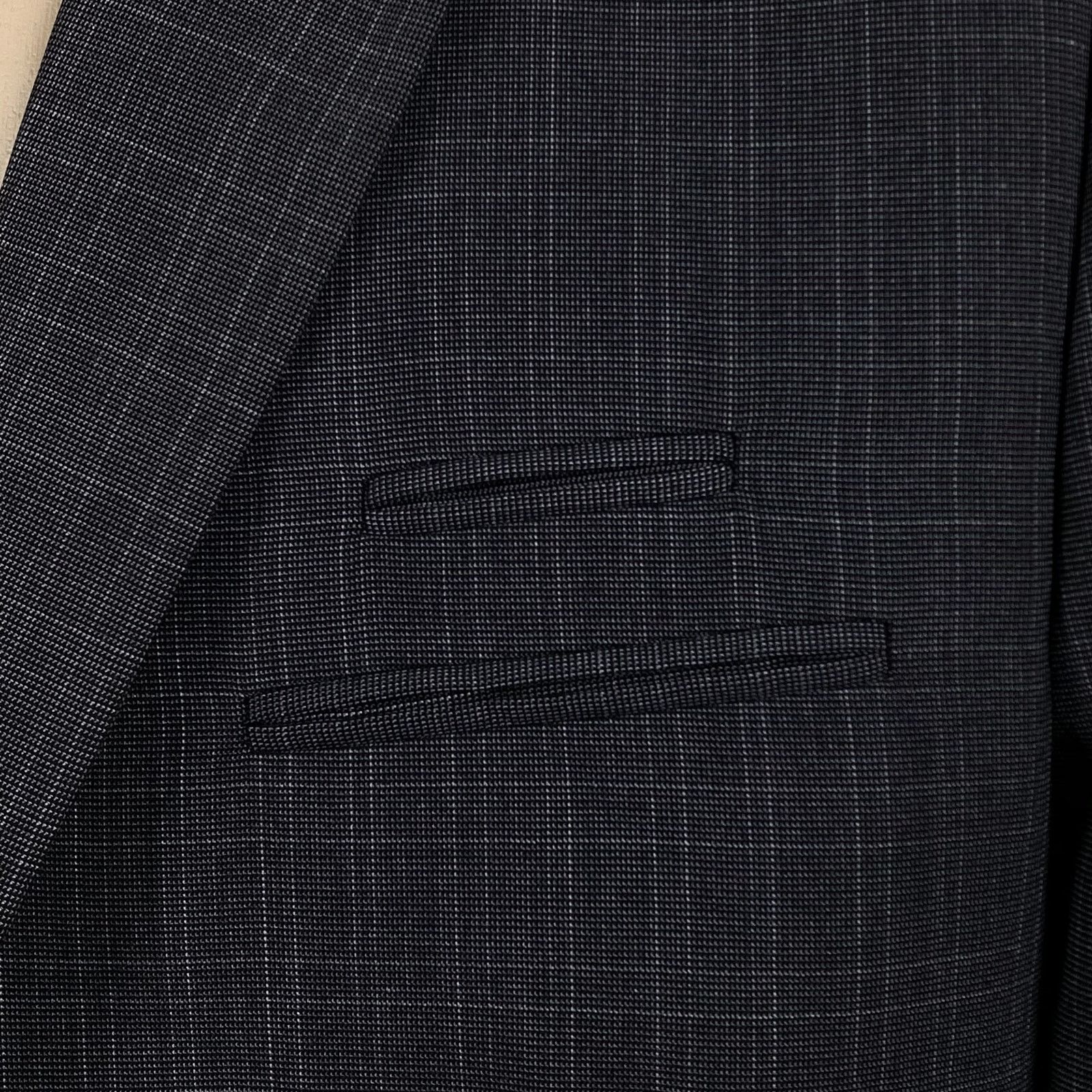 Stacy Adams NEW Stacy Adams Gold Label Plaid Suit Blazer Men's 44 44R Size 44R - 5 Thumbnail