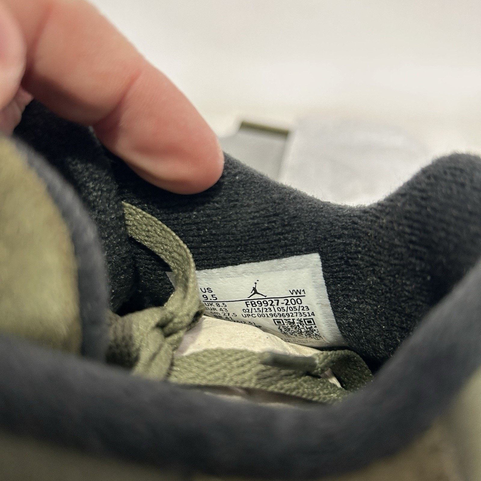 Jordan Brand Nike Air Jordan 4 Retro SE Craft “Olive” FB9927-200 Size US 9.5 / EU 42-43 - 6 Thumbnail