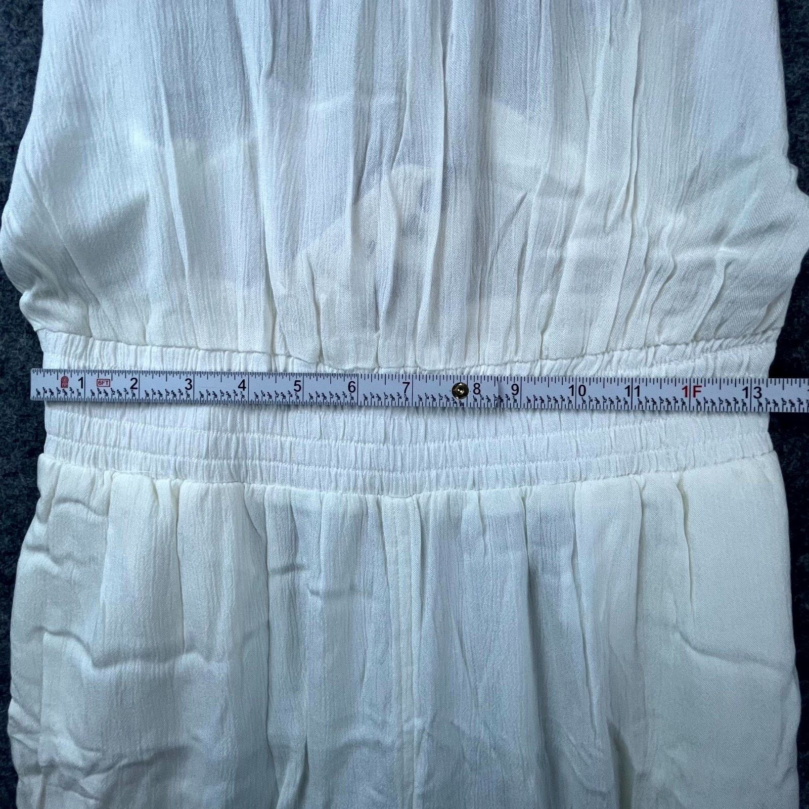 Prana Prana Fernie Wide Leg Jumpsuit Womens Med White LIghtweight Size 30" / US 8 / IT 44 - 4 Thumbnail