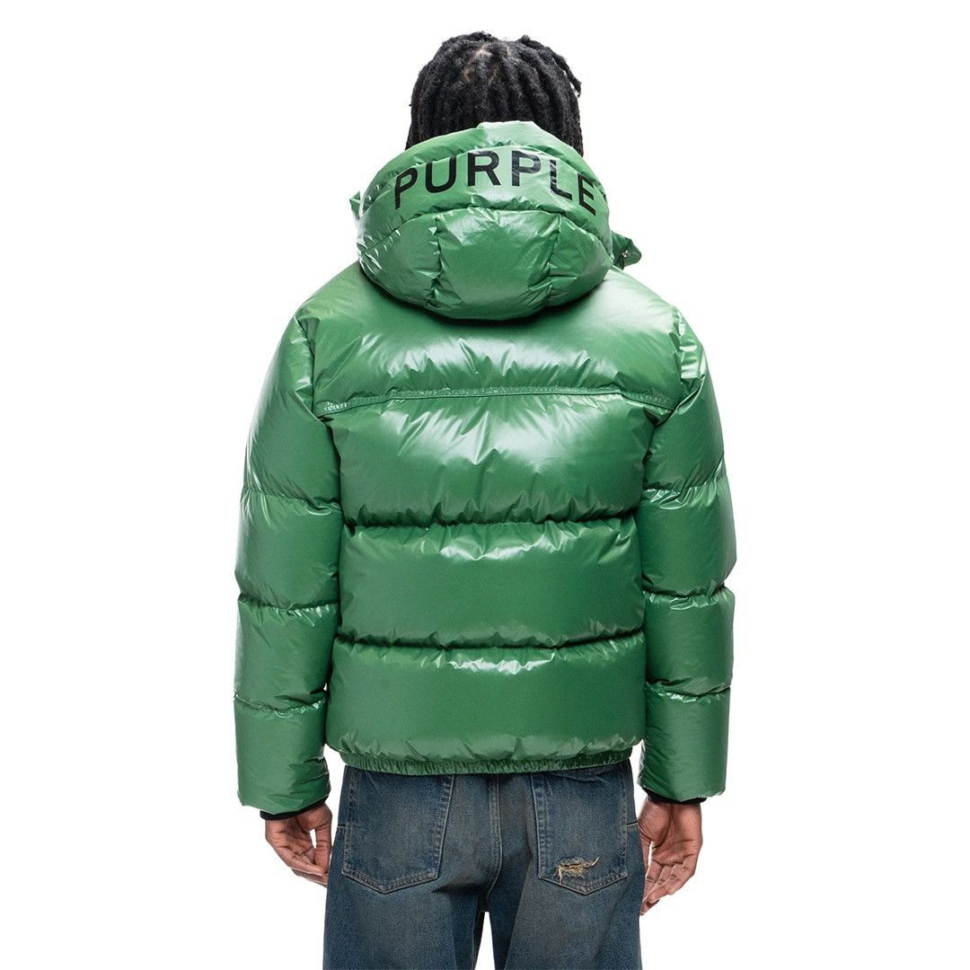 Purple Brand PURPLE BRAND GREEN NYLON PUFFER JACKET Size US M / EU 48-50 / 2 - 2 Thumbnail