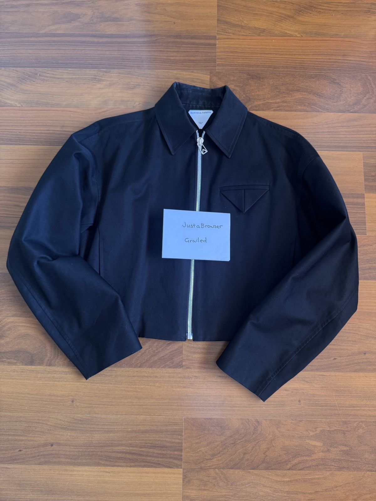 Bottega Veneta Bottega Veneta Cropped Cotton Twill Jacket Size XS / US 0-2 / IT 36-38 - 1 Thumbnail