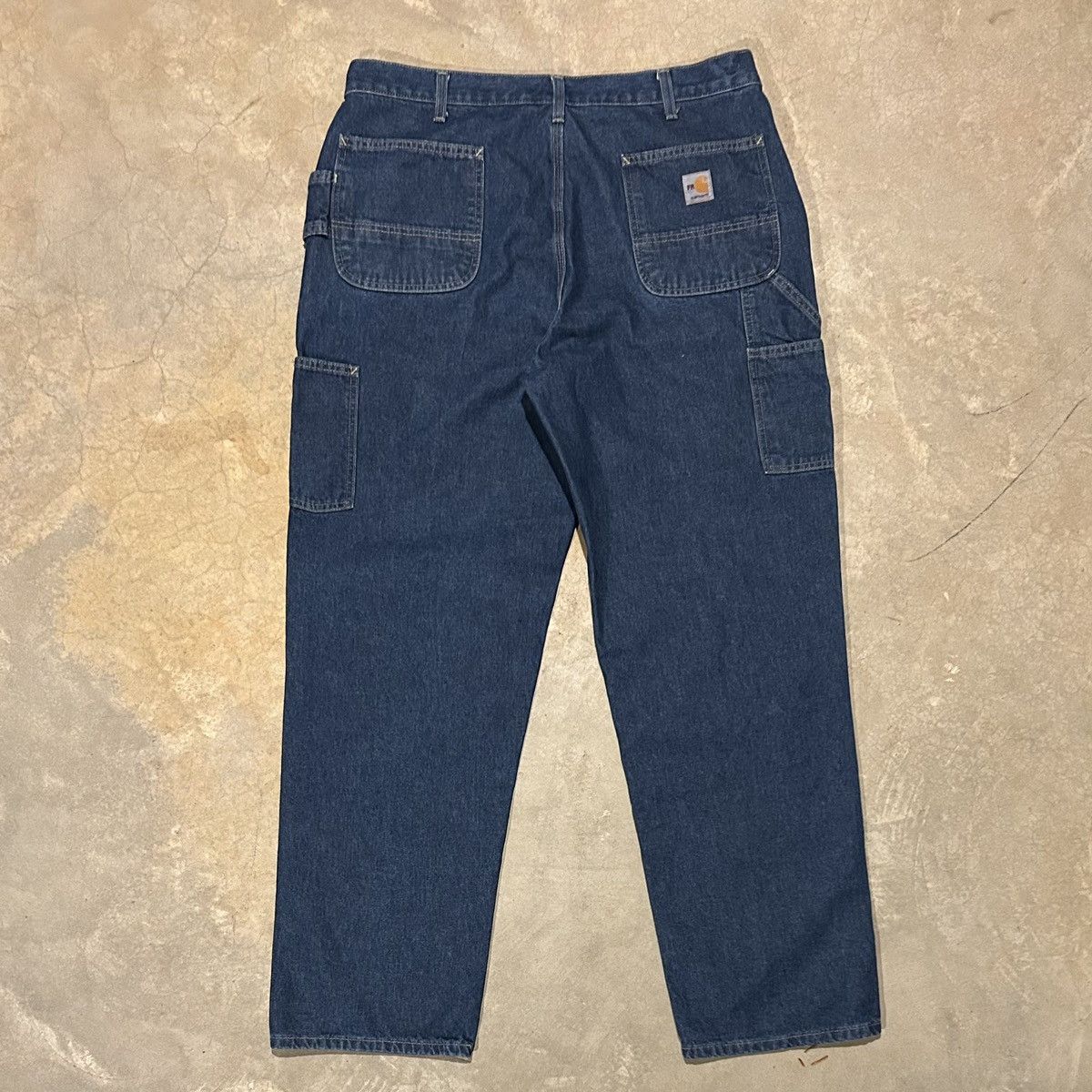 Carhartt × Vintage Essential Vintage Y2K Carhartt Baggy Carpenter Work Jeans Size US 37 - 1 Thumbnail
