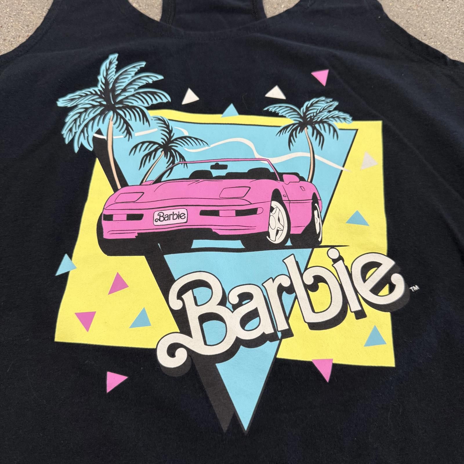 Designer NWOT Women's Barbie 80s Corvette Graphic Tank Top - XL Size XL / US 12-14 / IT 48-50 - 2 Thumbnail