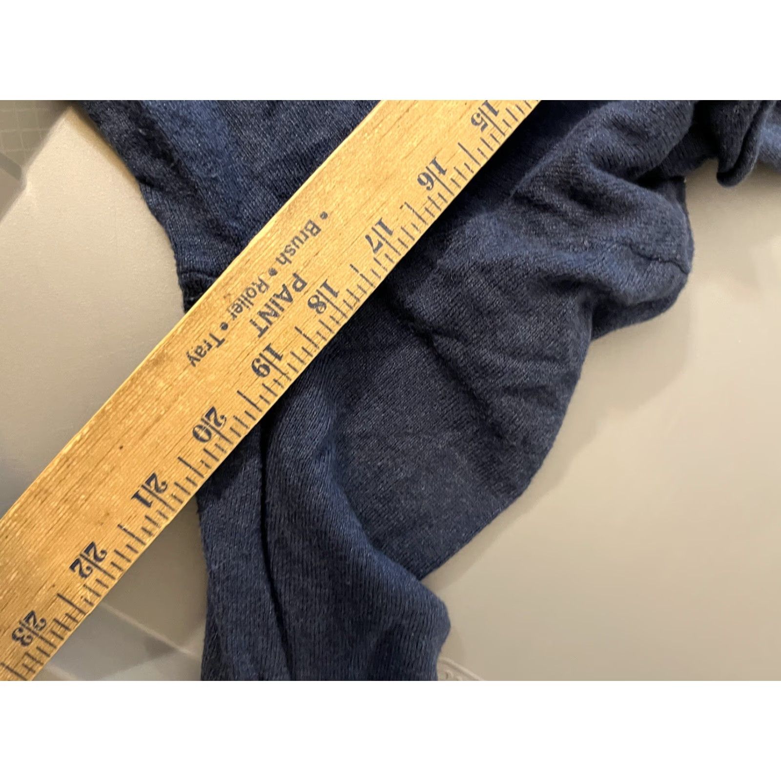 Loft VINTAGE LOFT Cable-Knit Sweater Medium Blue Long Sleeve V-Neck Business Casual Womens 90s Classic Size M / US 6-8 / IT 42-44 - 5 Thumbnail