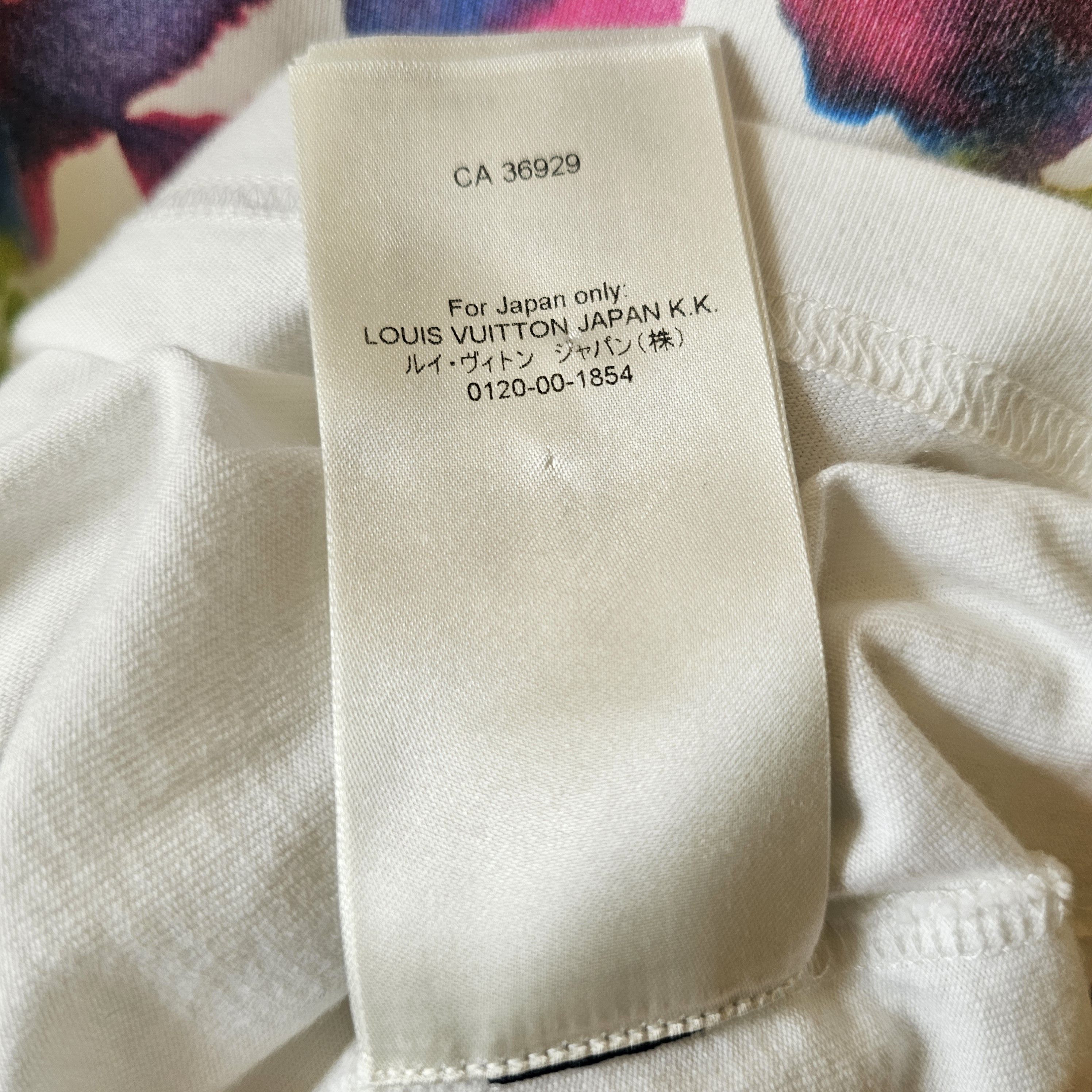 LOUIS VUITTON Men's LOUIS Print Pattern T-shirt Size M