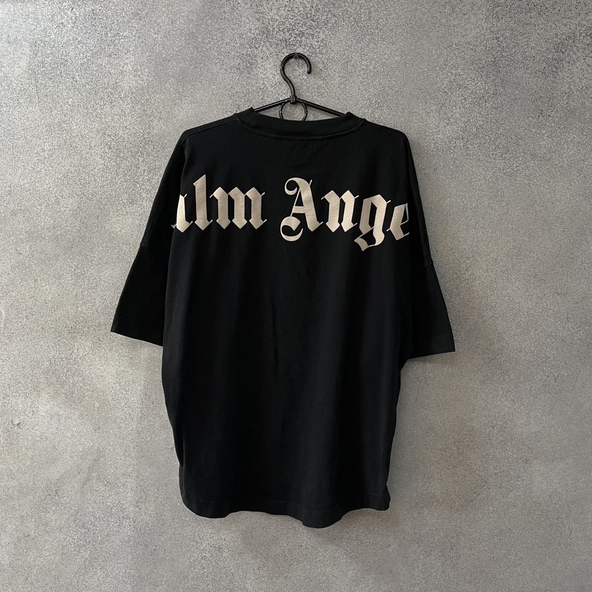 Palm Angels Palm Angels black Big logo oversize t-shirt tee Size US S / EU 44-46 / 1 - 1 Thumbnail