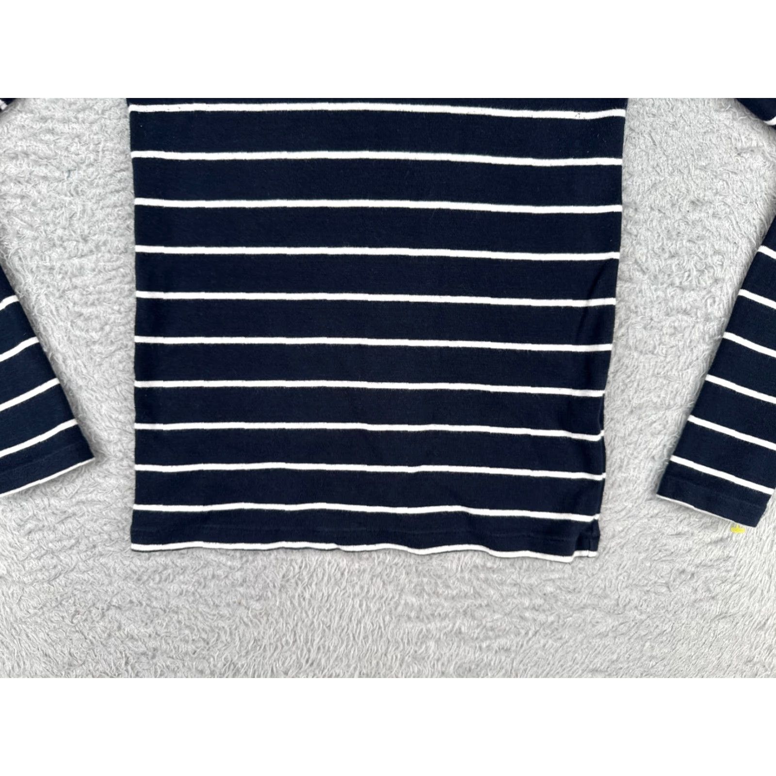 Polo Ralph Lauren Polo Ralph Lauren Shirt Juniors M Blue Stripe V-Neck Long Sleeve Cotton Size M / US 6-8 / IT 42-44 - 5 Thumbnail