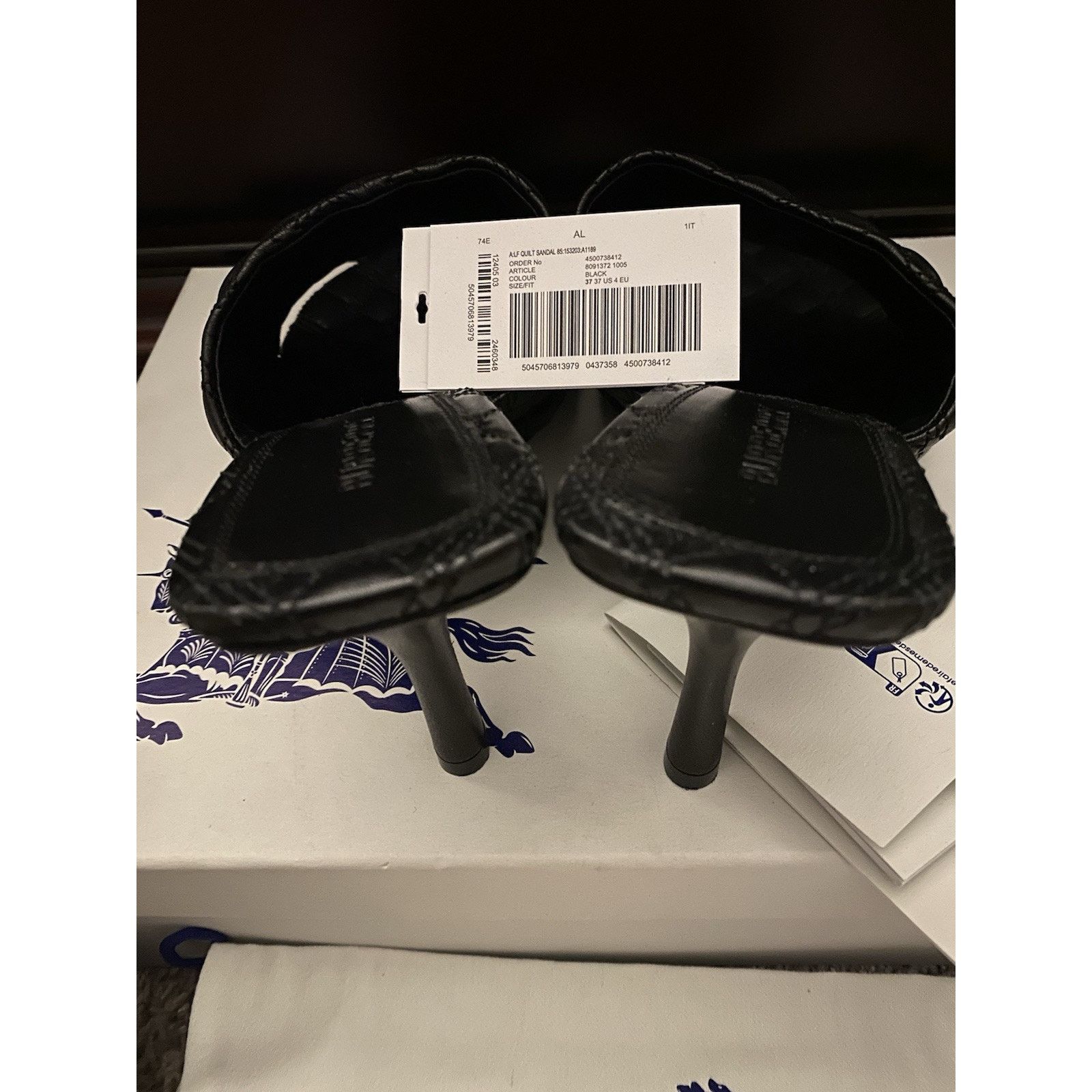 Burberry Burberry Quilted Leather Mule Blk NIB Sz 7 Size US 7 / IT 37 - 6 Thumbnail
