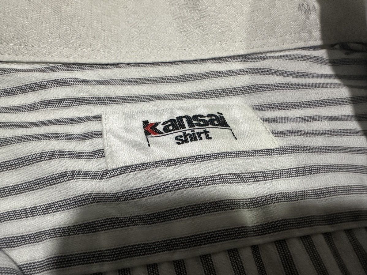 Japanese Brand 🔥Vintage Kansai Shirt Oxford Striped Size US XL / EU 56 / 4 - 6 Thumbnail