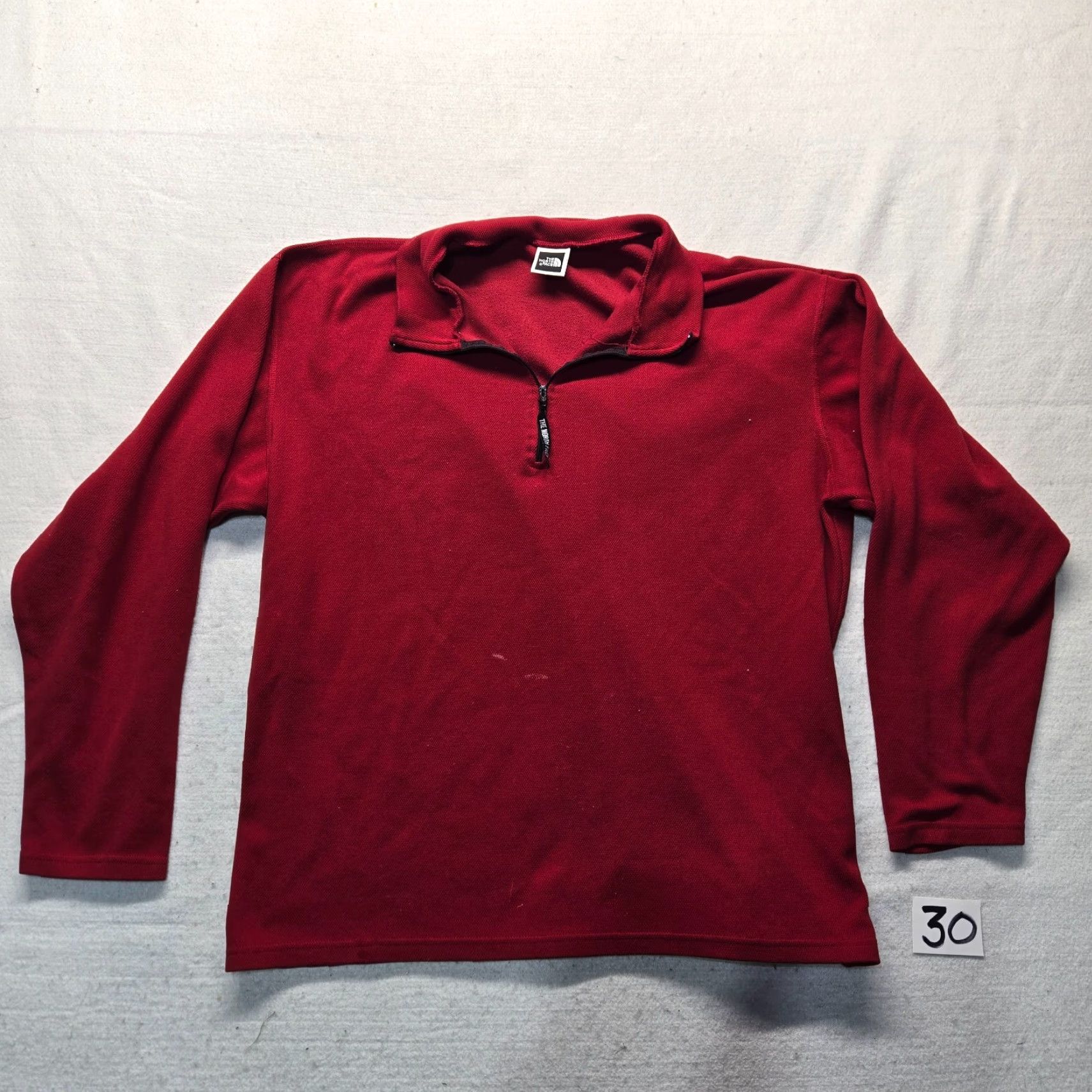 The North Face VINTAGE The North Face Jacket Red Lightweight Outdoors Shirt 1/4 Zip Adult Men's L Size L / US 10 / IT 46 - 2 Thumbnail