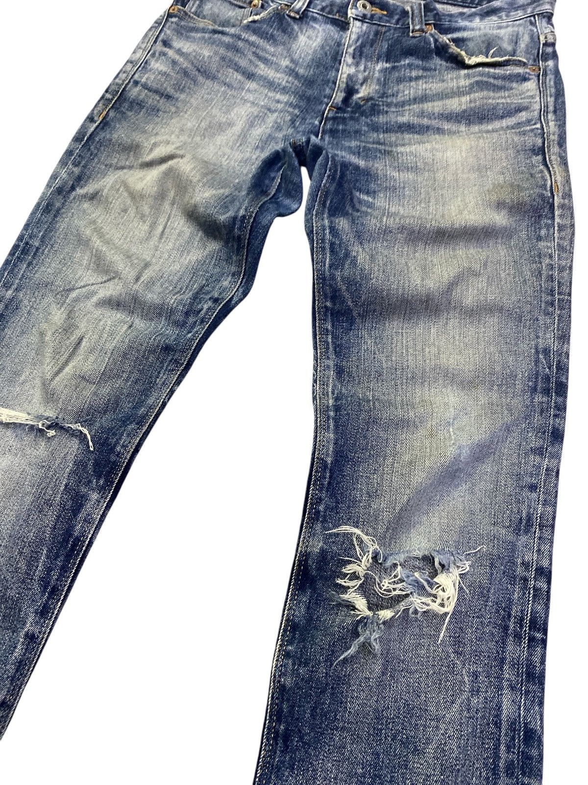 Morgan Homme × Vintage Morgan Homme Distressed Denim Size US 31 - 4 Thumbnail