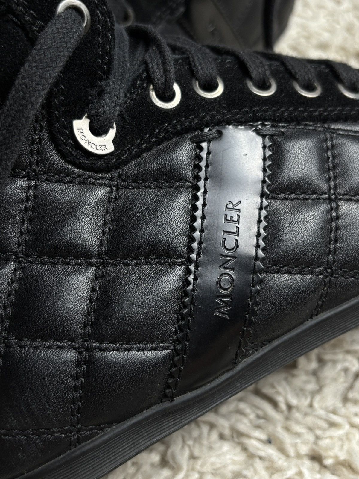 Moncler Moncler High Top Quilted Leather Shoes Sneakers Boots Size US 8 / IT 38 - 7 Thumbnail