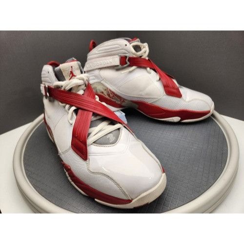 Jordan Brand Air Jordan mens 11.5 Retro 8.0 Retro White Red amazing condi Size US 11.5 / EU 44-45 - 2 Thumbnail