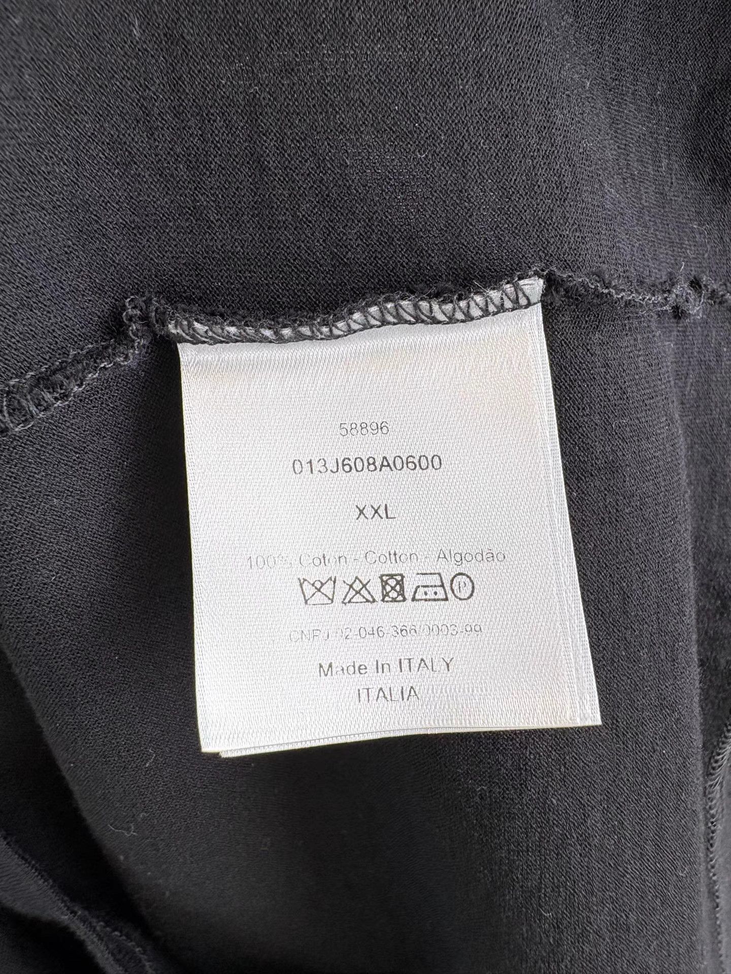 Dior DIOR Black Stamp Slogan Short Sleeve K1 Size US XXL / EU 58 / 5 - 5 Thumbnail