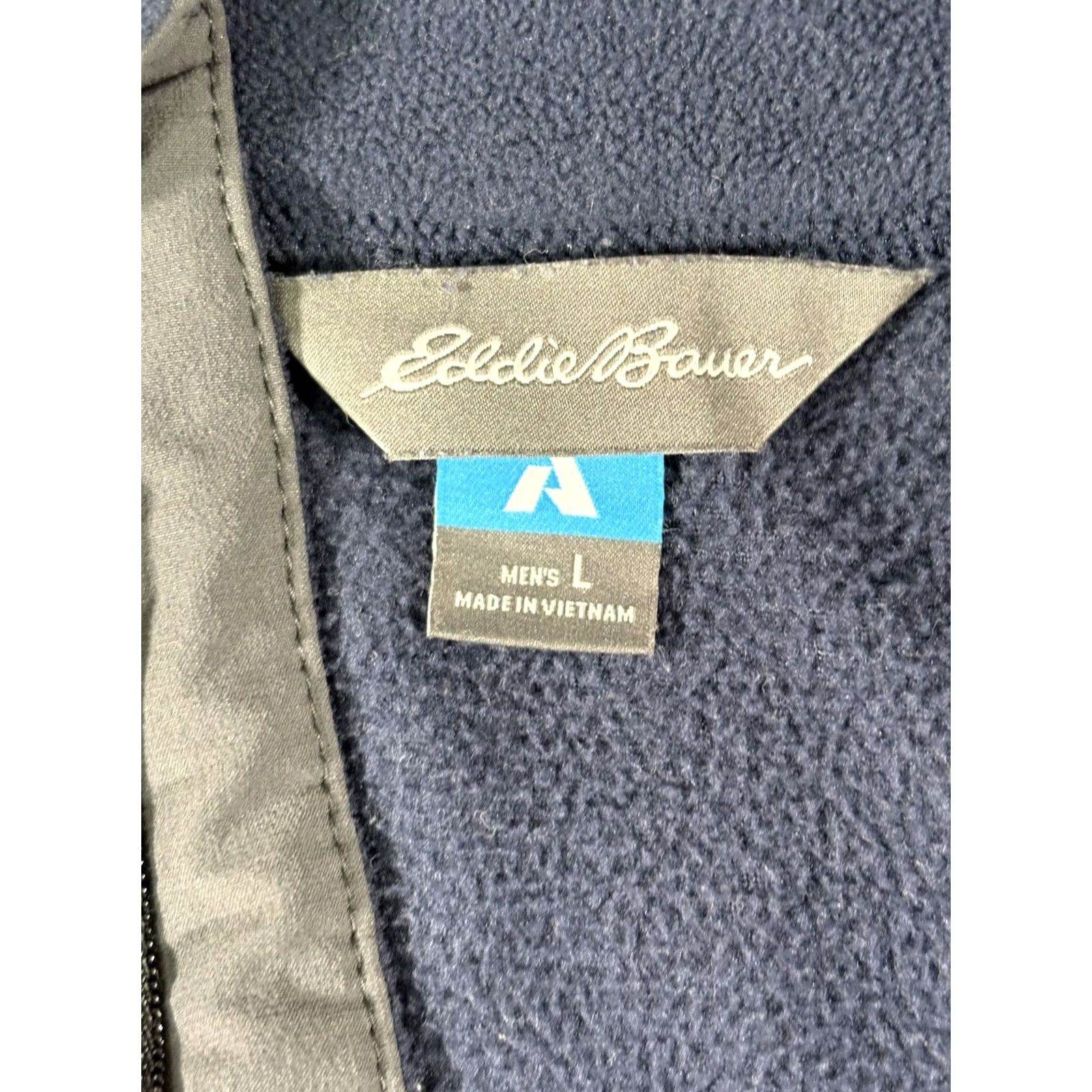 Eddie Bauer Eddie Bauer First Ascent Quarter Zip Fleece Navy Blue Mens Size Large Tall Sleeve Long Zip Mock Neck Logo Pattern Solid Vintage No Size US L / EU 52-54 / 3 - 4 Thumbnail