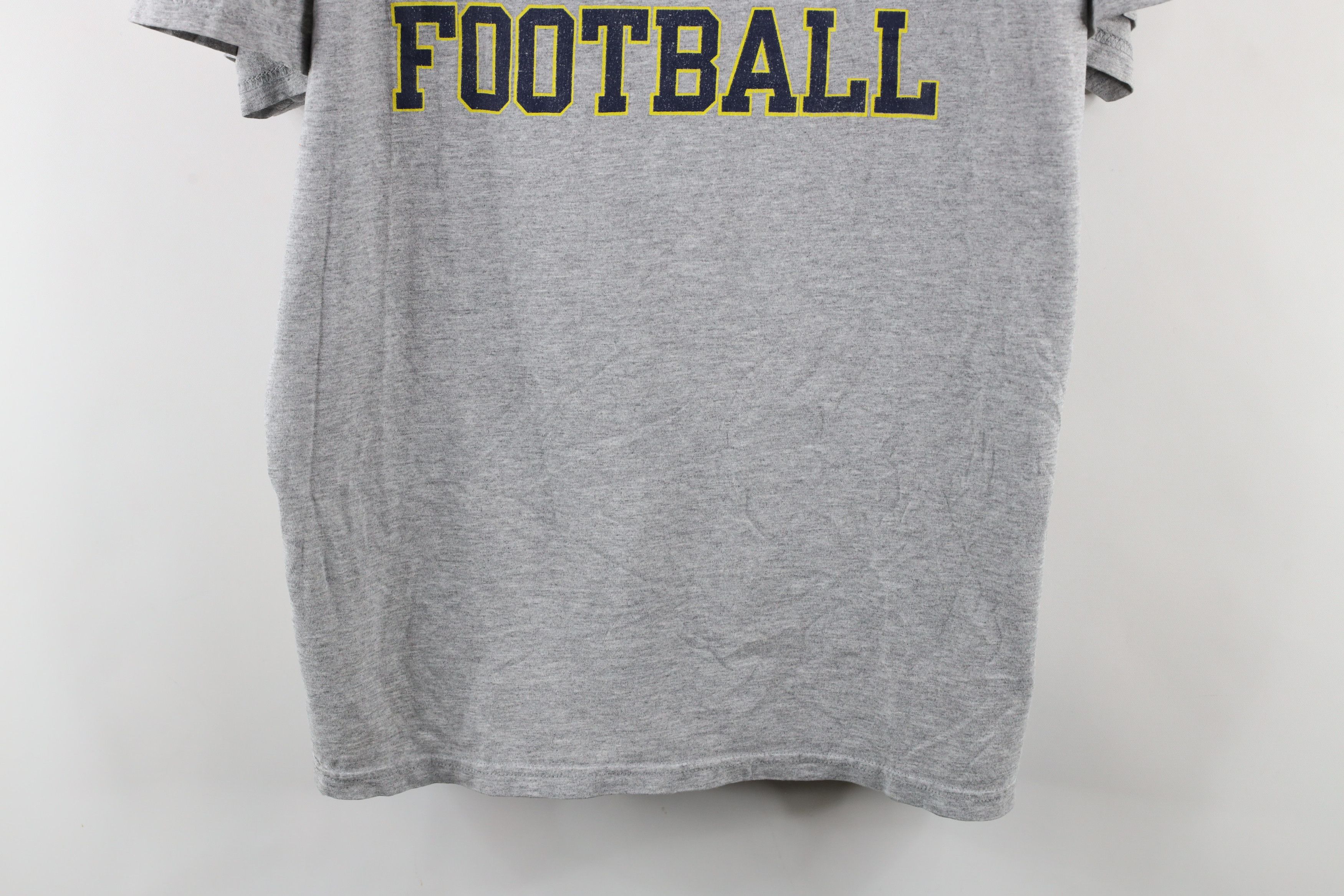 Adidas × Vintage Vintage Adidas University of Michigan Football T-Shirt Gray Size US XL / EU 56 / 4 - 3 Thumbnail