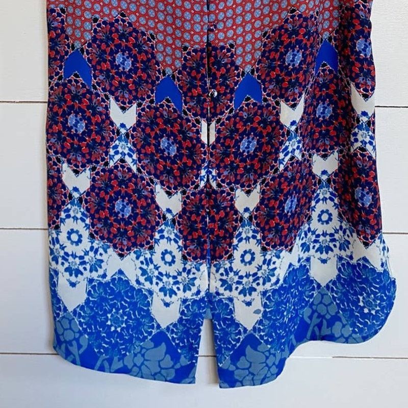 Vintage Angelyne Button Back Lace & Mesh Trim Sleeveless Blouse Size M / US 6-8 / IT 42-44 - 9 Thumbnail