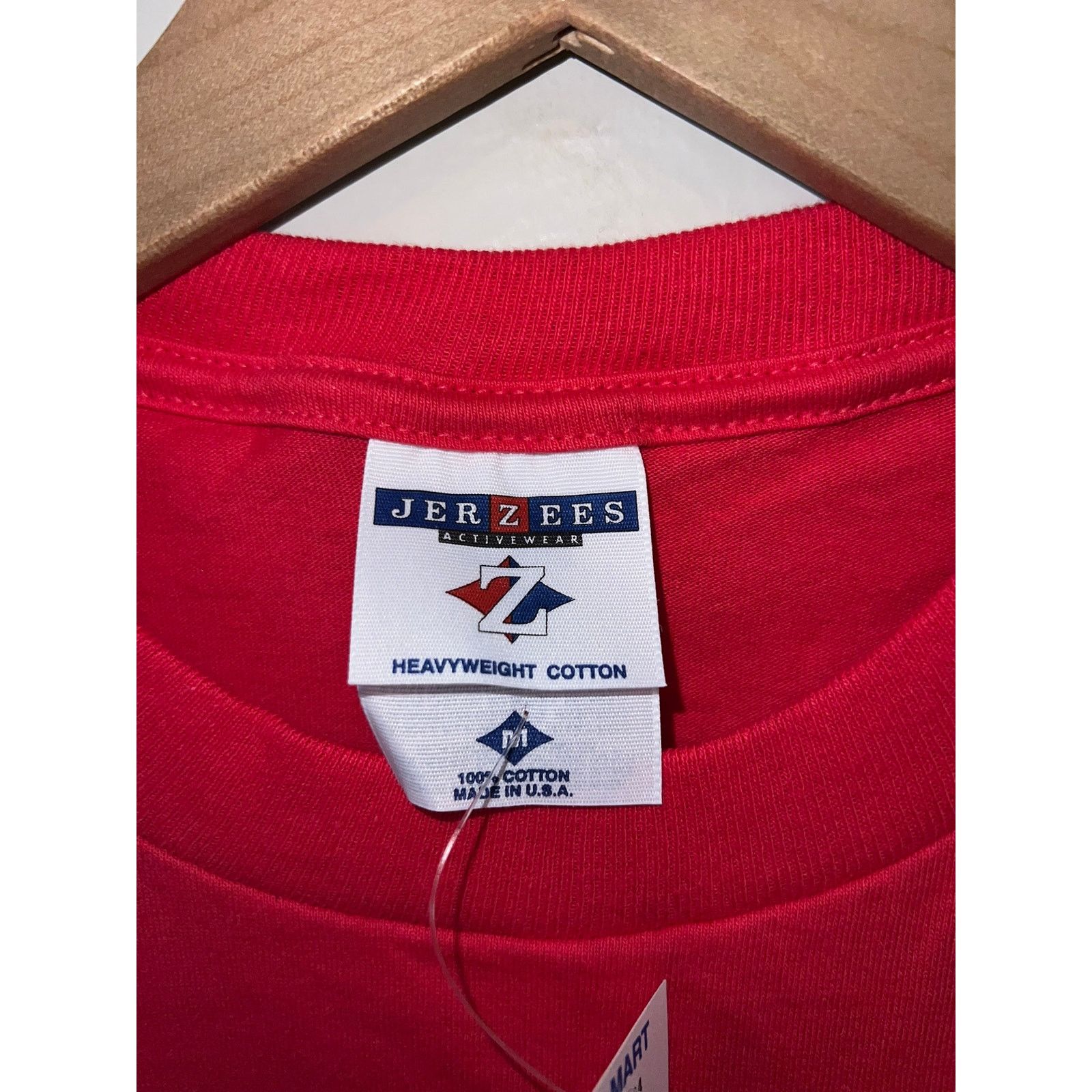 Jerzees Vintage Montana Heart Shirt Tee Bright Red Graphic VTG 90s M Size US M / EU 48-50 / 2 - 6 Thumbnail