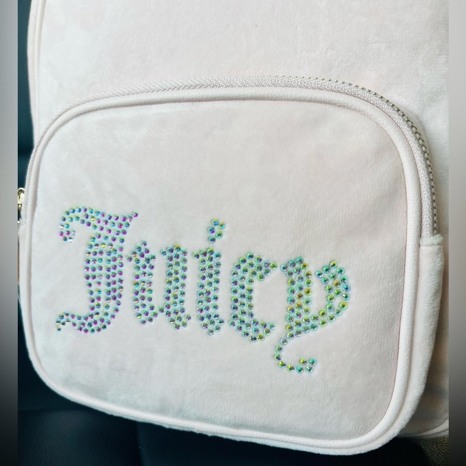 Juicy Couture Jeans Juicy Couture Obsession Velvet Powder Blush Back Pack NWT Size ONE SIZE - 2 Thumbnail