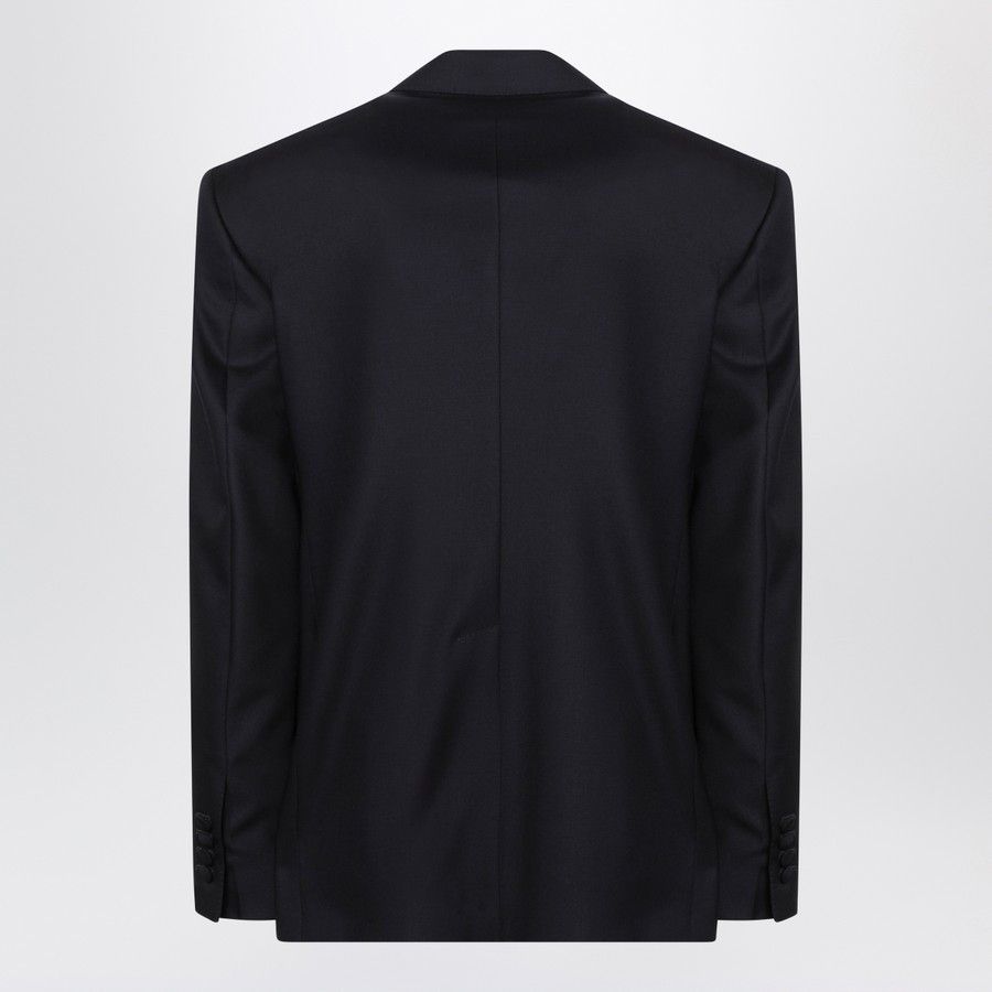 Dolce & Gabbana o1d2blof0226 Wool Single Breasted Jacket in Dark Navy Size US M / EU 48-50 / 2 - 2 Thumbnail