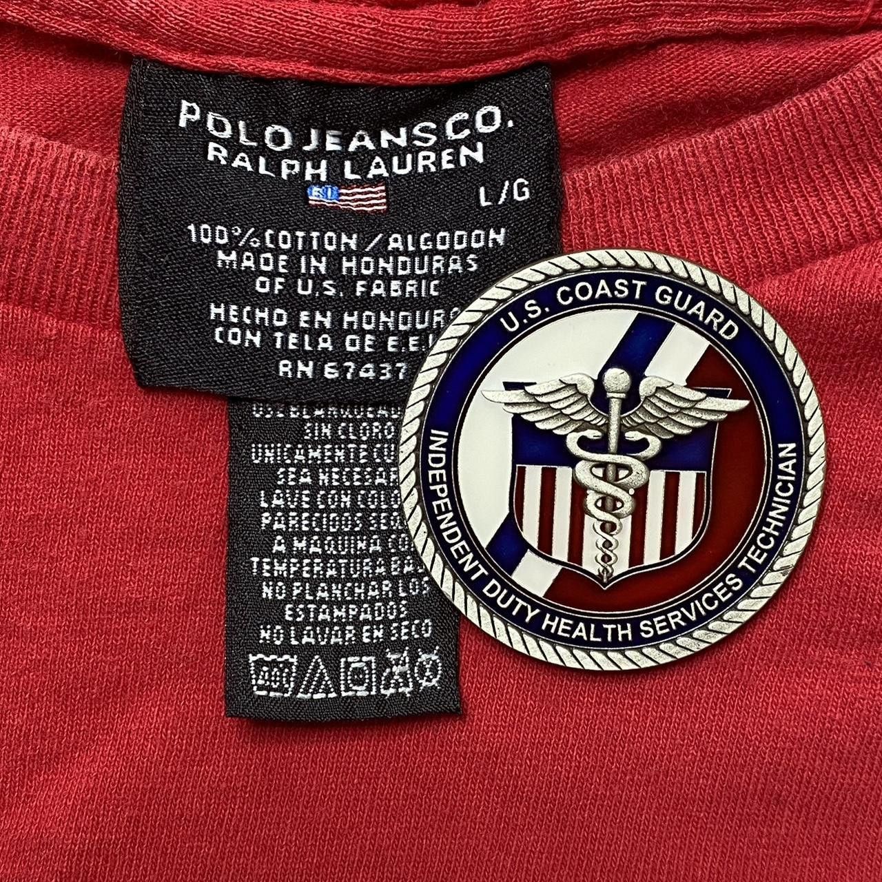 Polo Ralph Lauren Vintage Polo Jeans Co. Ralph Lauren Red Tee Size Large Size US L / EU 52-54 / 3 - 3 Thumbnail