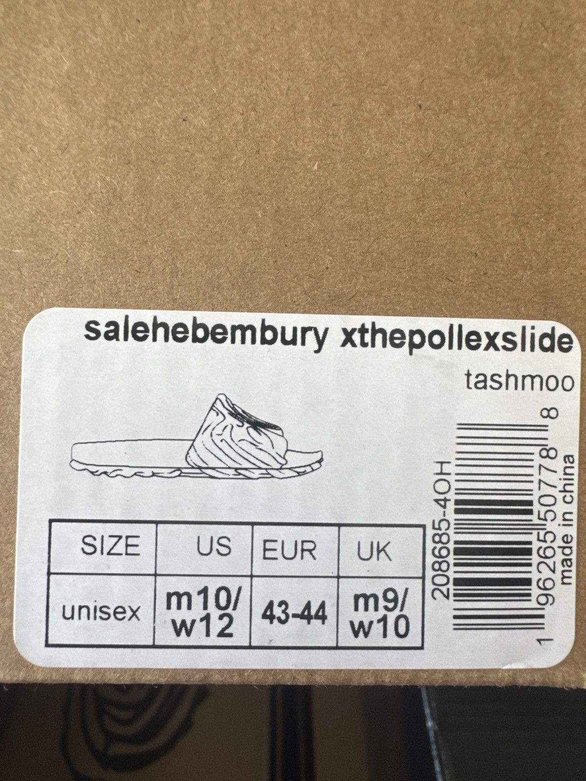 Crocs × Salehe Bembury SALEHE BEMBURY X CROCS THE POLLEX SLIDE M10/W12 'TASHMOO' Size US 10 / EU 43 - 4 Thumbnail