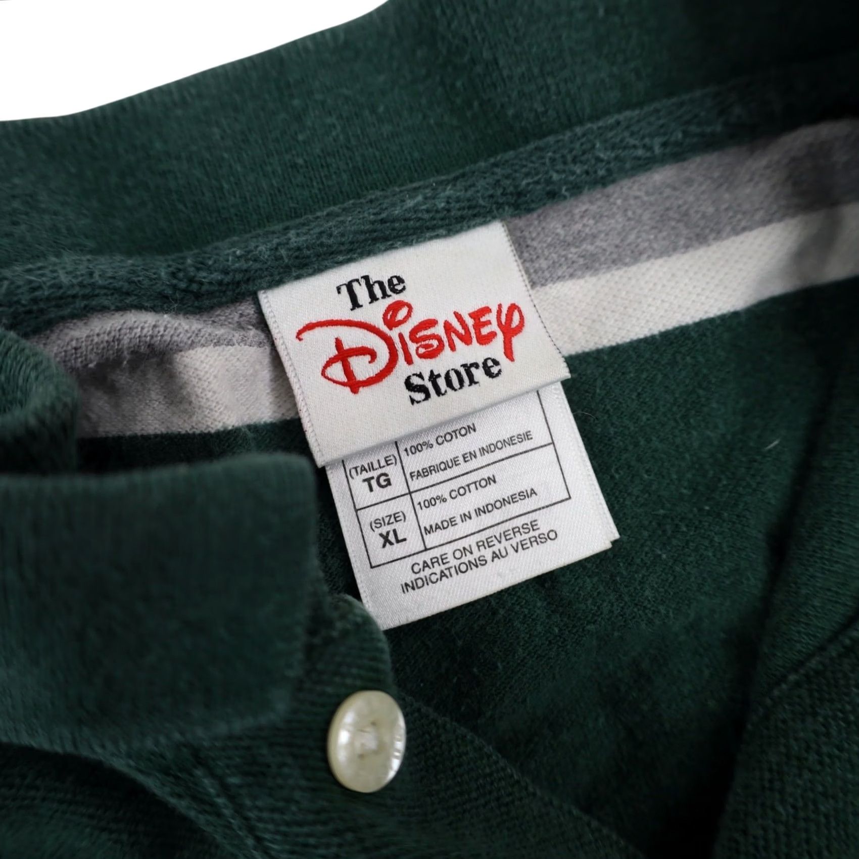 Disney VINTAGE Disney Mickey Varsity Squad Striped Polo Shirt XL Mens Green Gray Size US XL / EU 56 / 4 - 6 Thumbnail