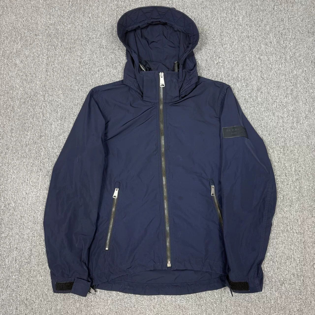 Burberry Burberry Navy Logo Nylon Jacket Size US S / EU 44-46 / 1 - 1 Thumbnail
