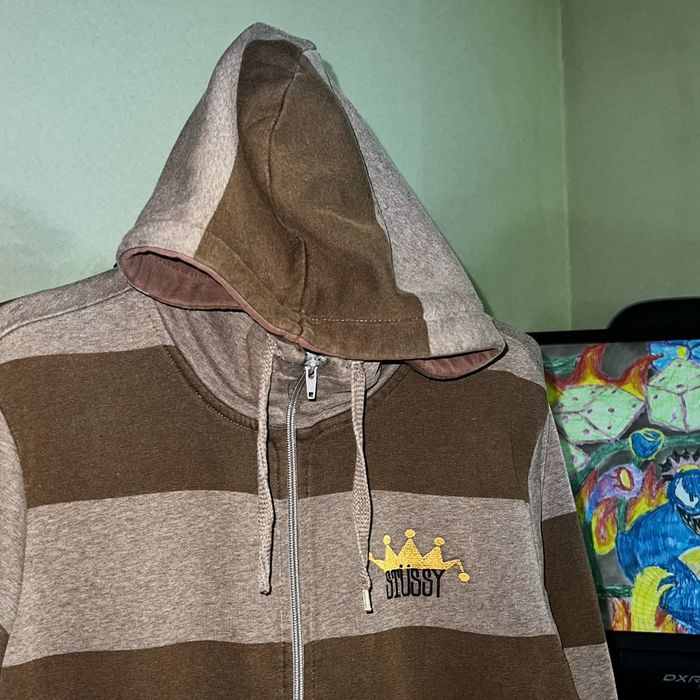 Vintage Stussy Vintage Distressed Crown Hoodie | Grailed