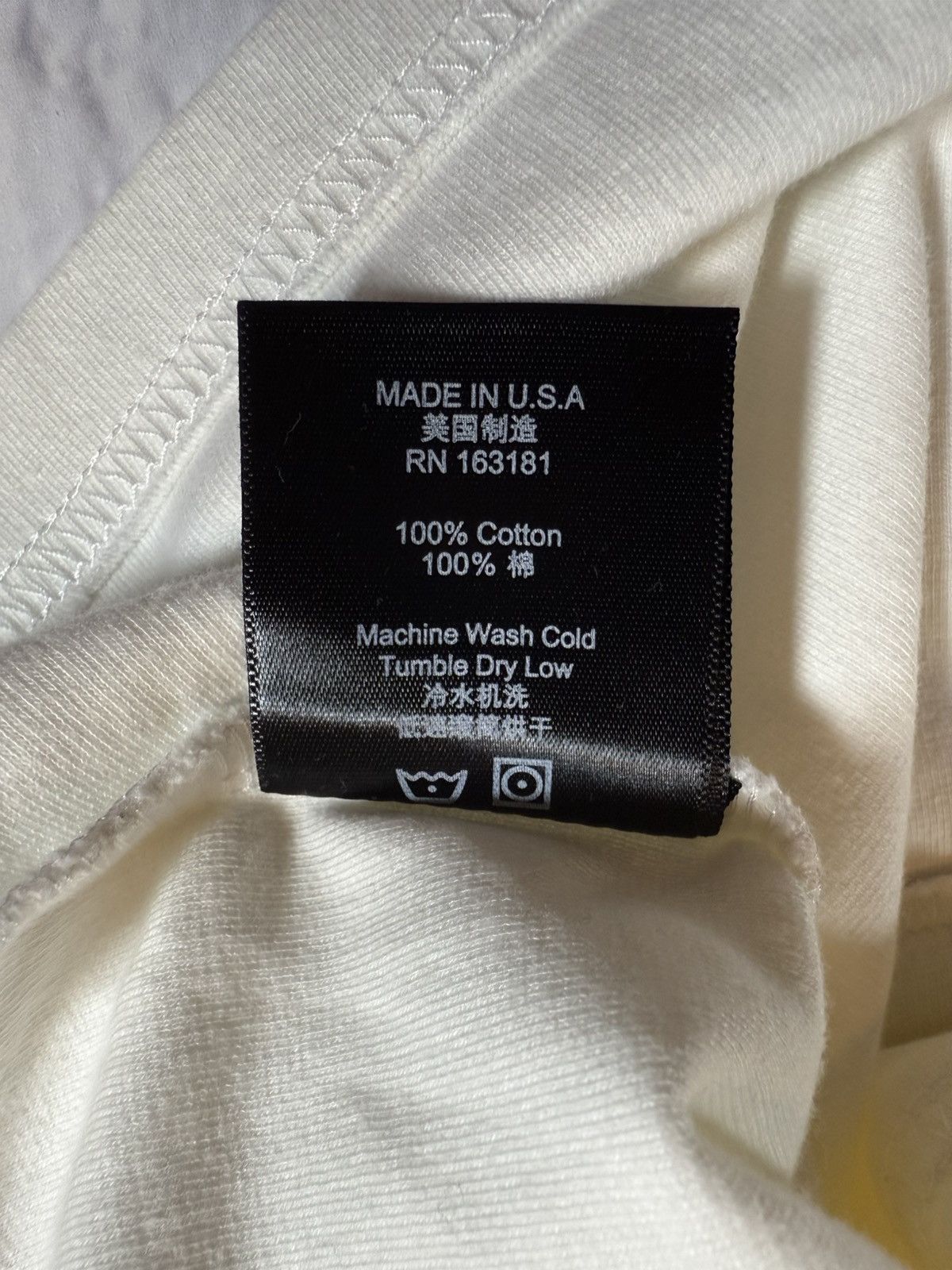 Rhude Rhude Off White Logo Cream Oversized Quarter Zip S/S T-Shirt Size US L / EU 52-54 / 3 - 6 Thumbnail
