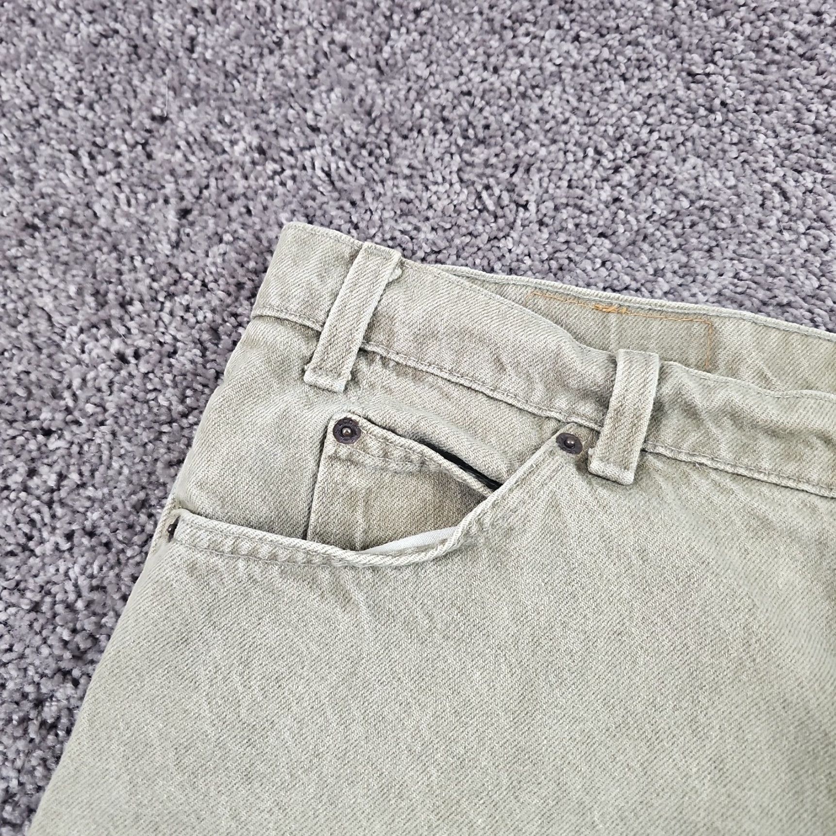Levi's VINTAGE Levi's 550 Jeans Mens 38 Green Tapered Relaxed Orange Tab Denim 90s USA Size US 34 / EU 50 - 6 Thumbnail