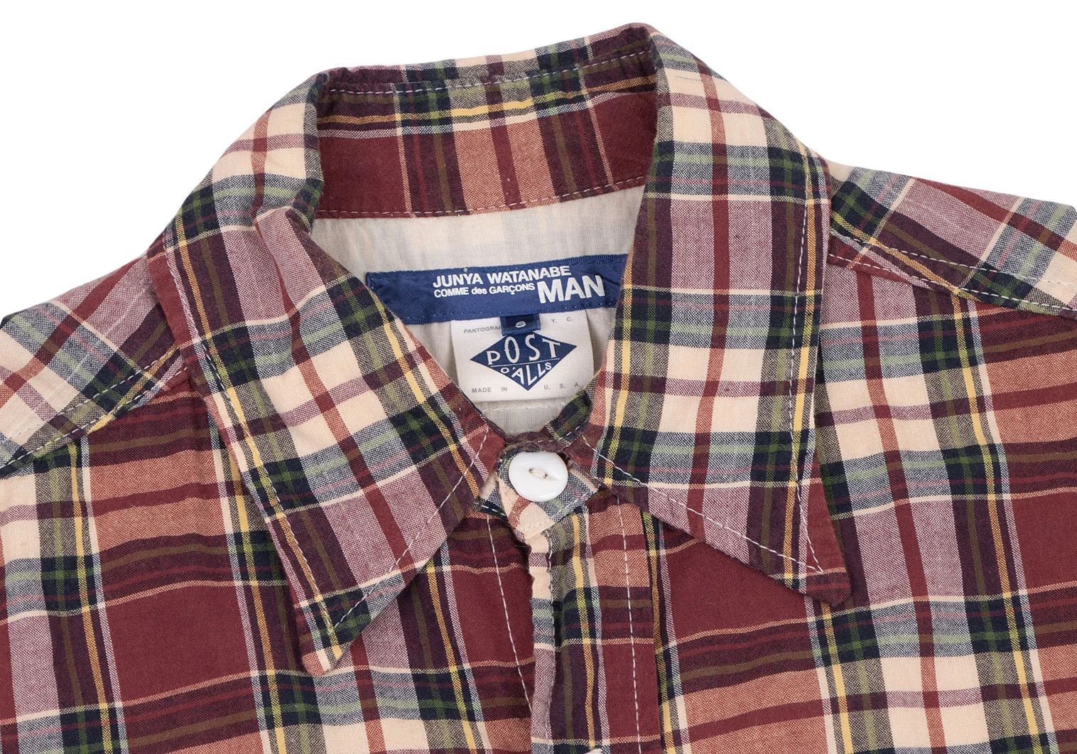 Red Check Short Sleeve Shirt Size S in Good Condition