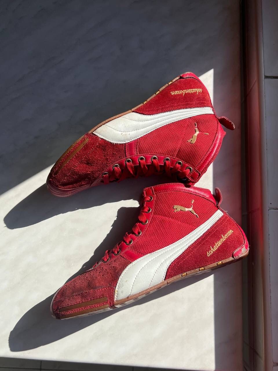 Puma × Vintage Puma Vintage Boxer Schattenboxen High Sneakers Shoes Racing Size US 8 / EU 41 - 1 Thumbnail