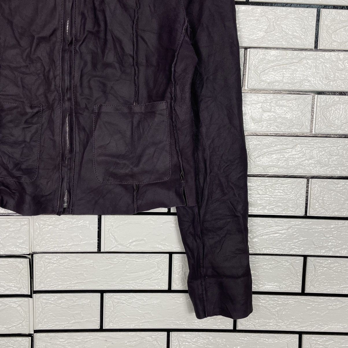 Laurel Laurel Crop Leather Jacket Size XS / US 0-2 / IT 36-38 - 4 Thumbnail