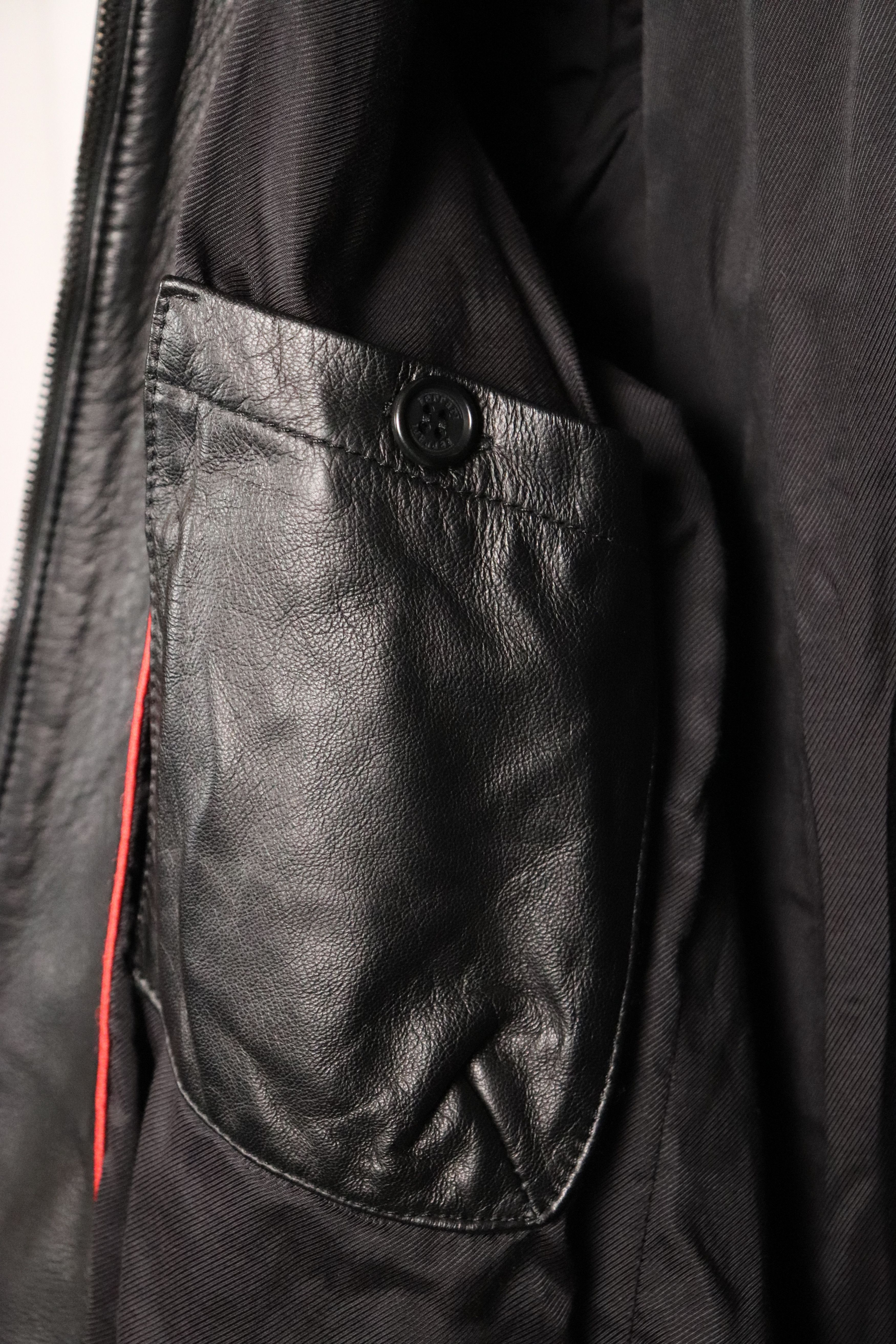 Ferrari Ferrari Black Leather Moto Jacket – L – Boutique Milan Size US L / EU 52-54 / 3 - 7 Thumbnail