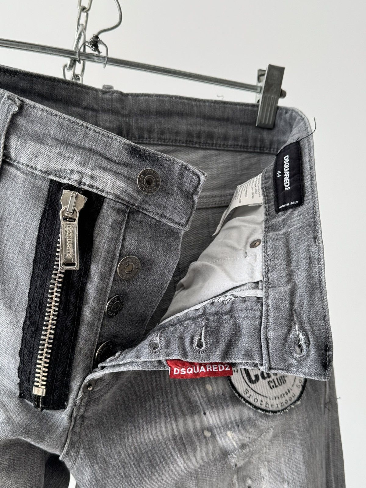 Designer × Dsquared2 Dsquared2 2018 Distressed Painted Skinny Jeans Pants Size US 30 / EU 46 - 5 Thumbnail