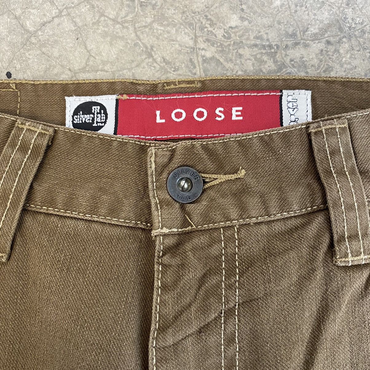 Levi's VTG 1998 Levis Silvertab “Irregular” Double Knee Loose Jeans Size US 30 / EU 46 - 9 Thumbnail