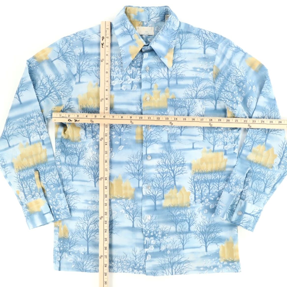 Vintage VINTAGE Royal Knight Shirt Quintessa Disco Blue Long Sleeve Button Up Men L Size US L / EU 52-54 / 3 - 3 Thumbnail