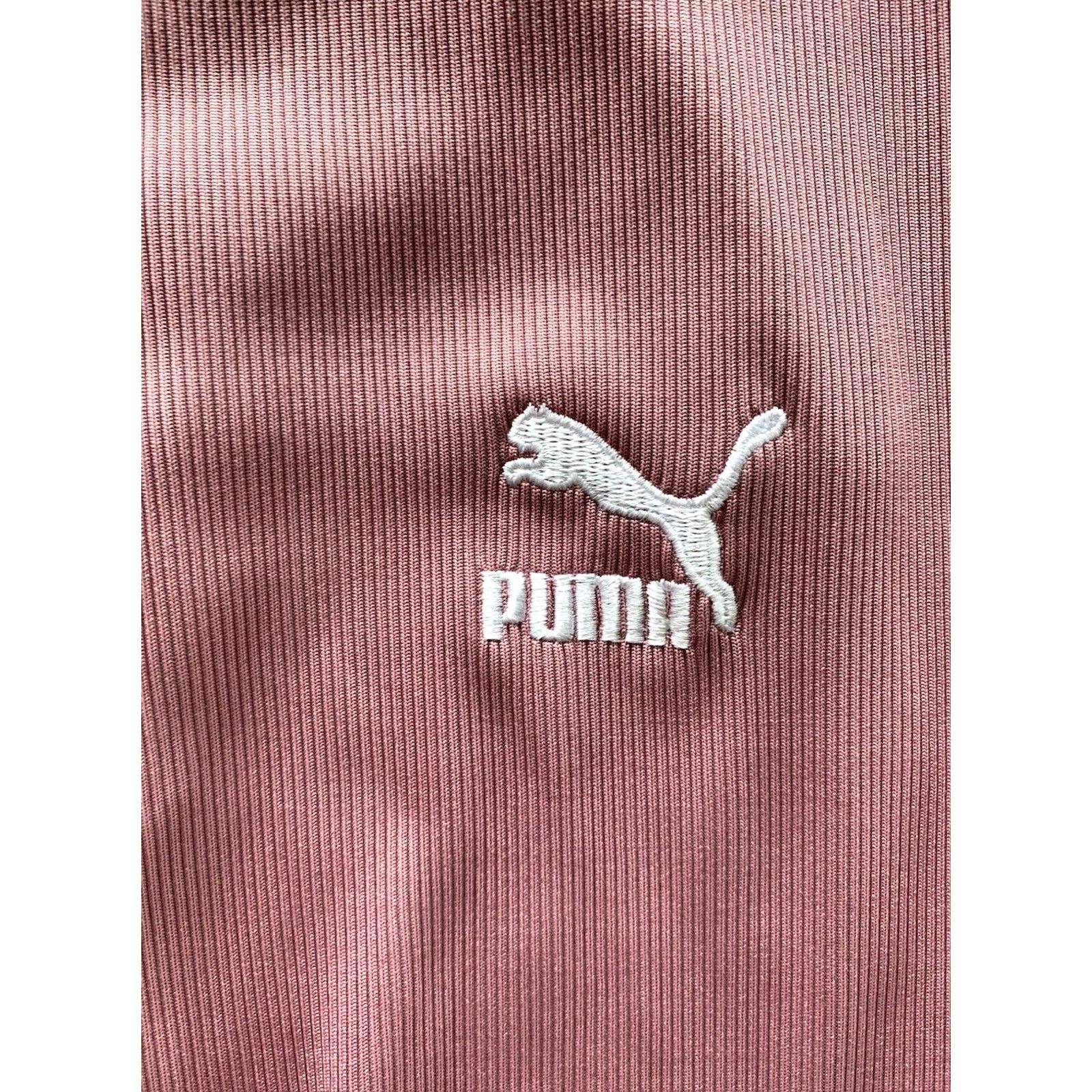 Puma PUMA Womens Medium Pink Yoga Ankle Pants Workout Running Active Logo Performance Pants Size 32" / US 10 / IT 46 - 4 Thumbnail