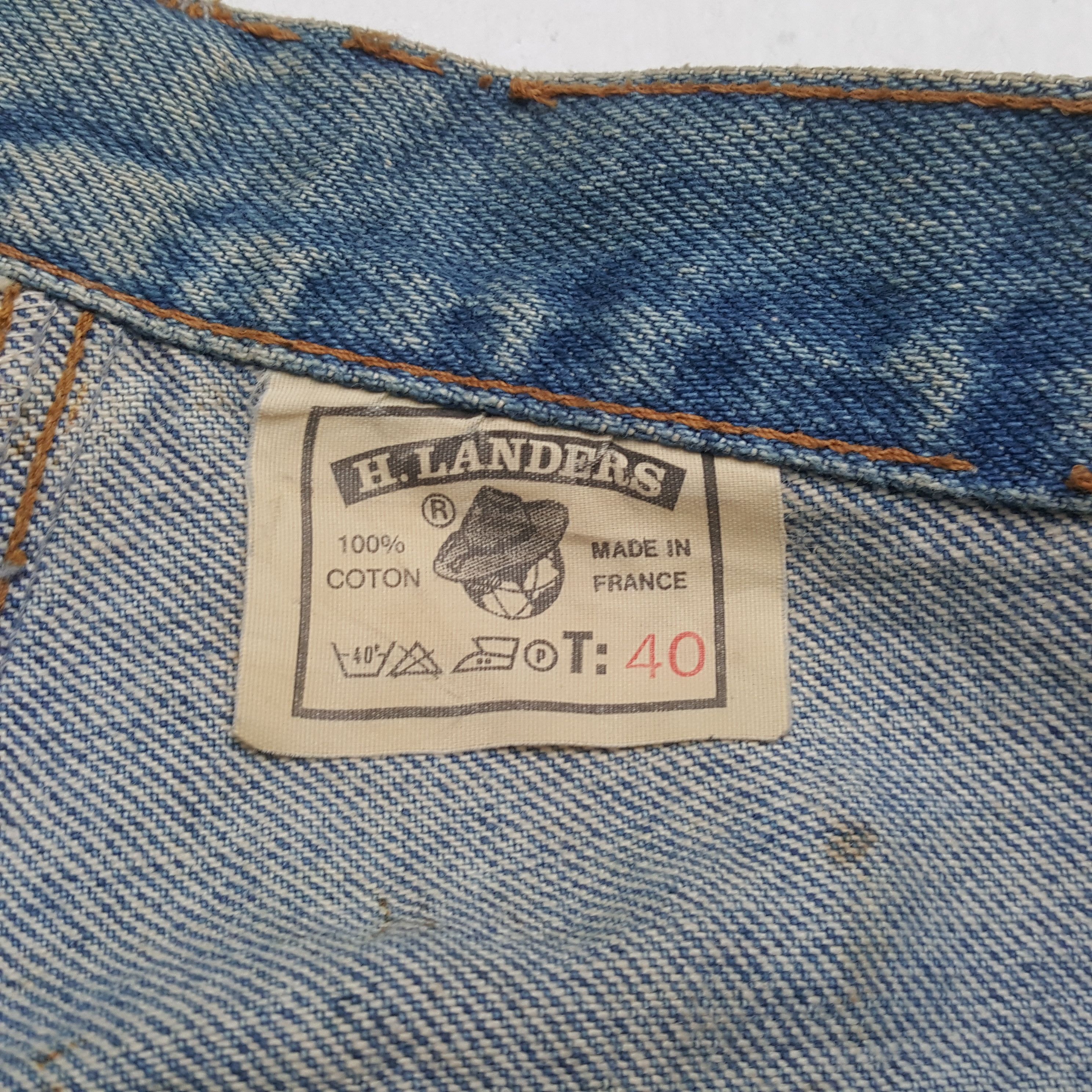 Vintage H Landers Fashion Style Jeans RR18 Size US 28 / EU 44 - 14 Thumbnail