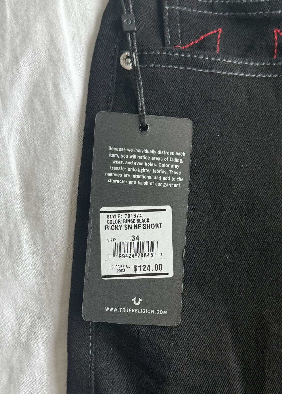 True Religion True Religon Jorts Black Size US 34 / EU 50 - 3 Thumbnail