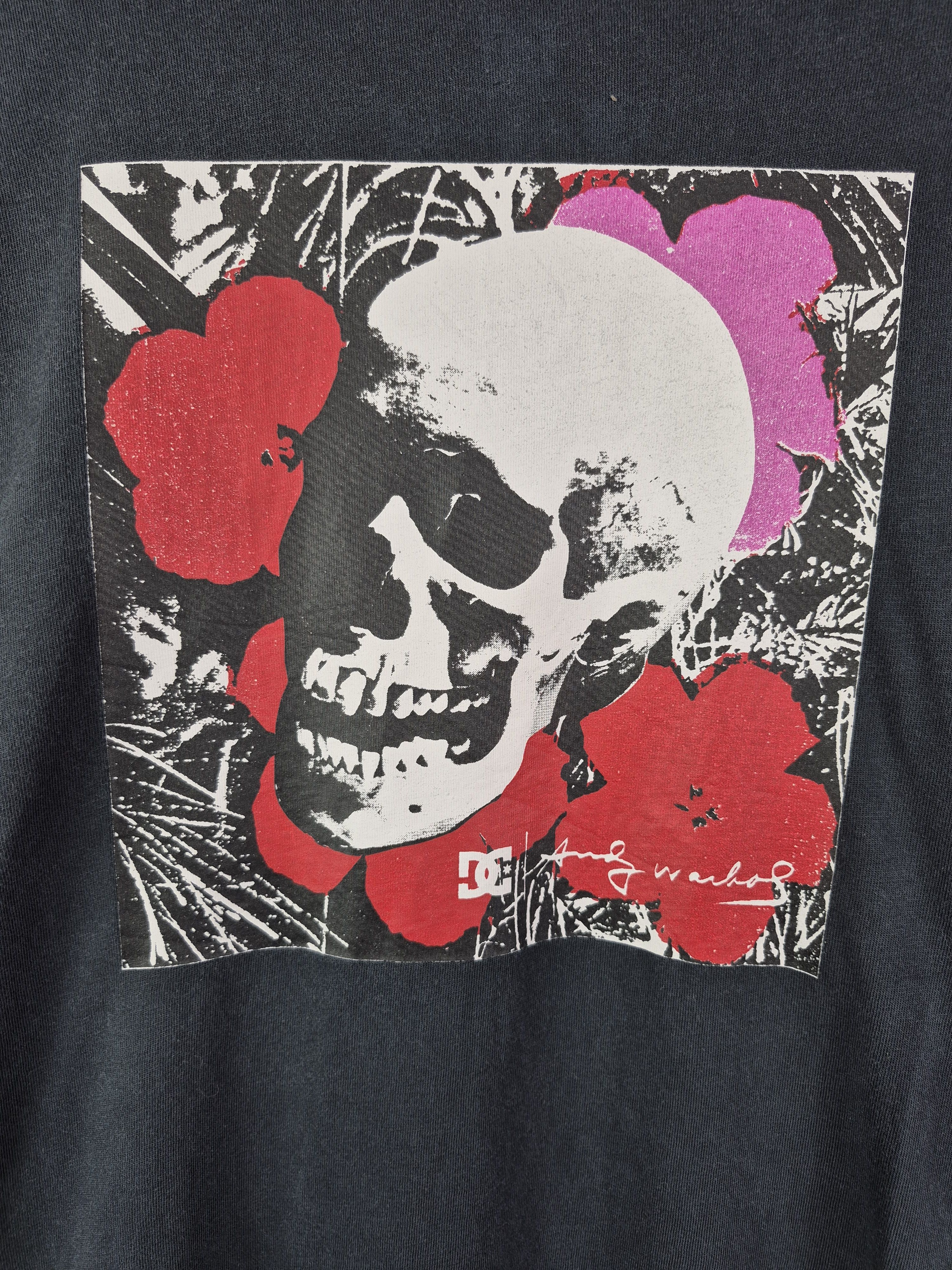 Andy Warhol 🔥 Andy Warhol x DC Skate Streetwear Skulls Pop Art Tee Size US L / EU 52-54 / 3 - 4 Thumbnail