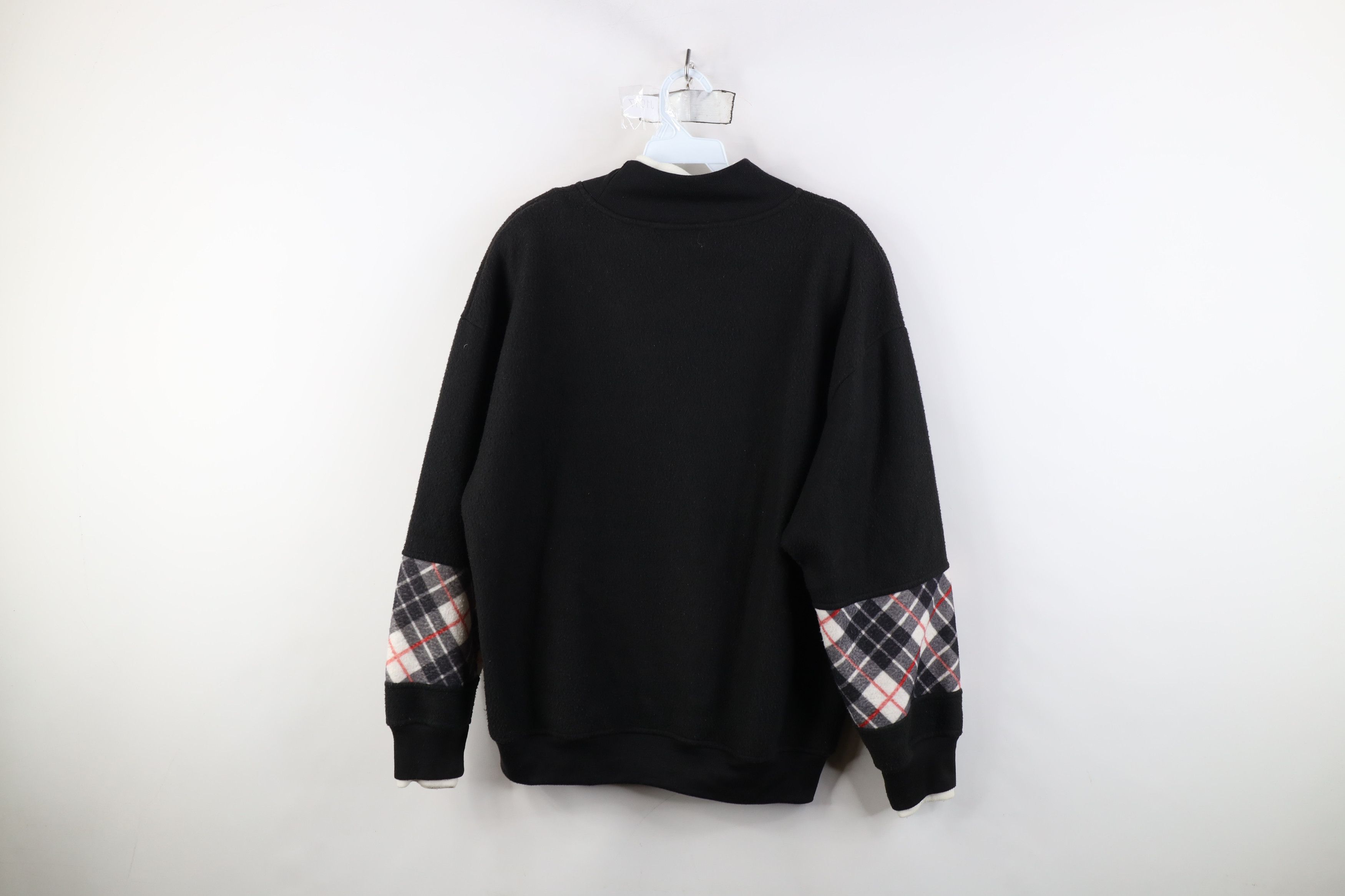 Vintage Vintage 90s Streetwear Fleece Mock Neck Sweatshirt Size L / US 10 / IT 46 - 9 Thumbnail