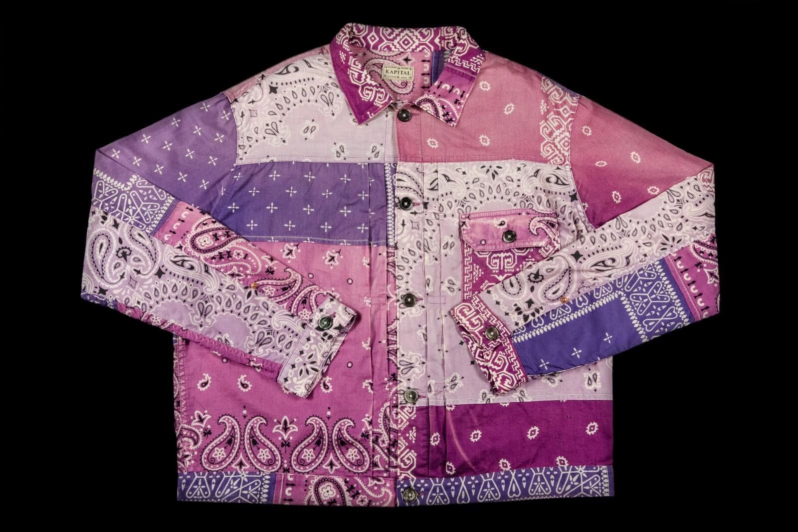 Kapital Kapital Patchwork Bandana Jacket Purple Size 5 Size US XXL / EU 58 / 5 - 2 Thumbnail