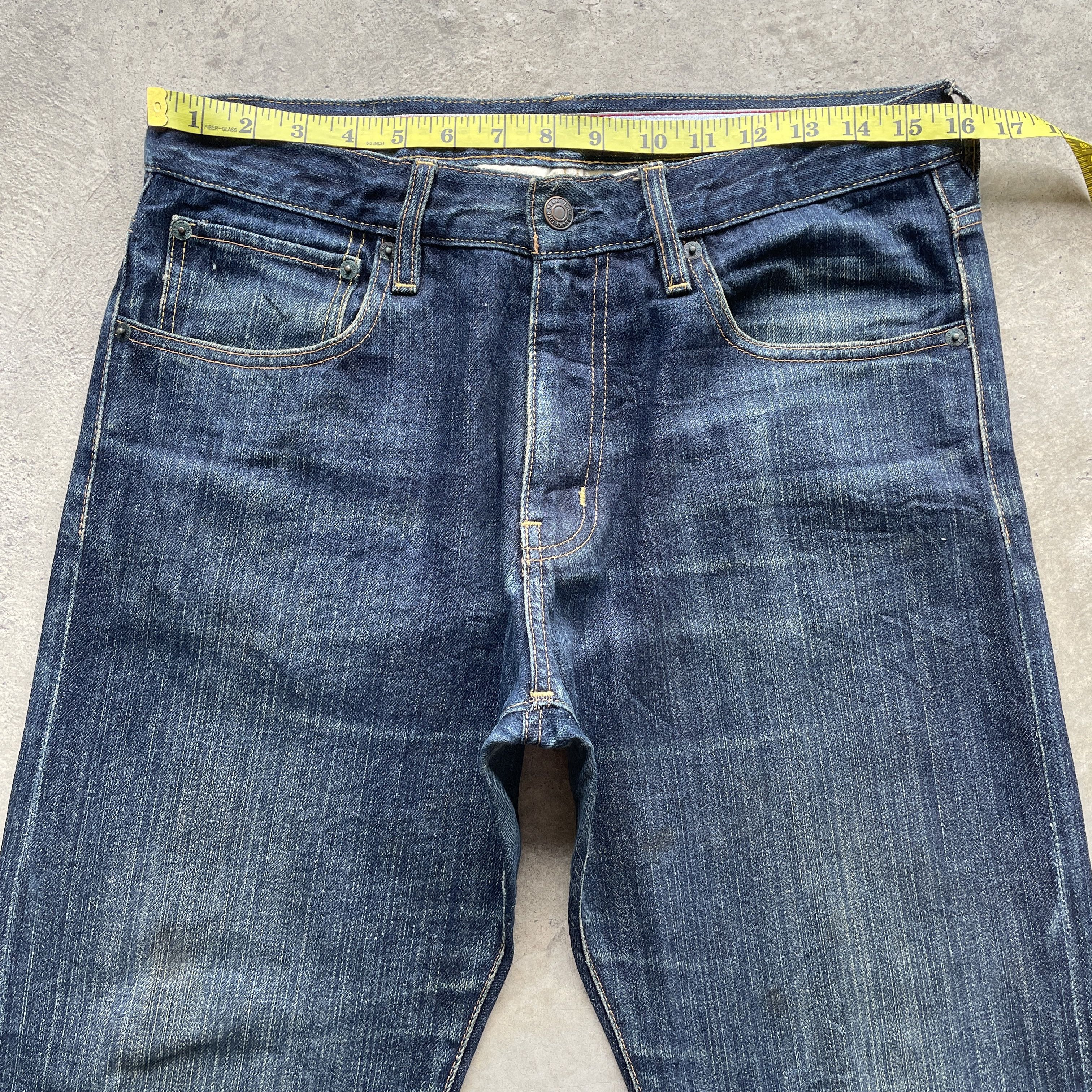Japanese Brand × Jean Vintage Beams Dark Blue Denim Jeans Pants Japanese Brand W32 Size US 32 / EU 48 - 5 Thumbnail