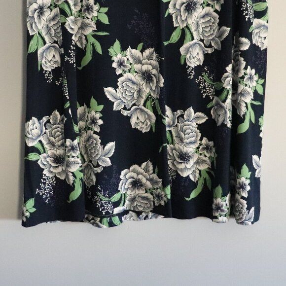 Loft Loft Women's MP Blue Midi Stretch Crewneck Dress Size ONE SIZE - 5 Thumbnail
