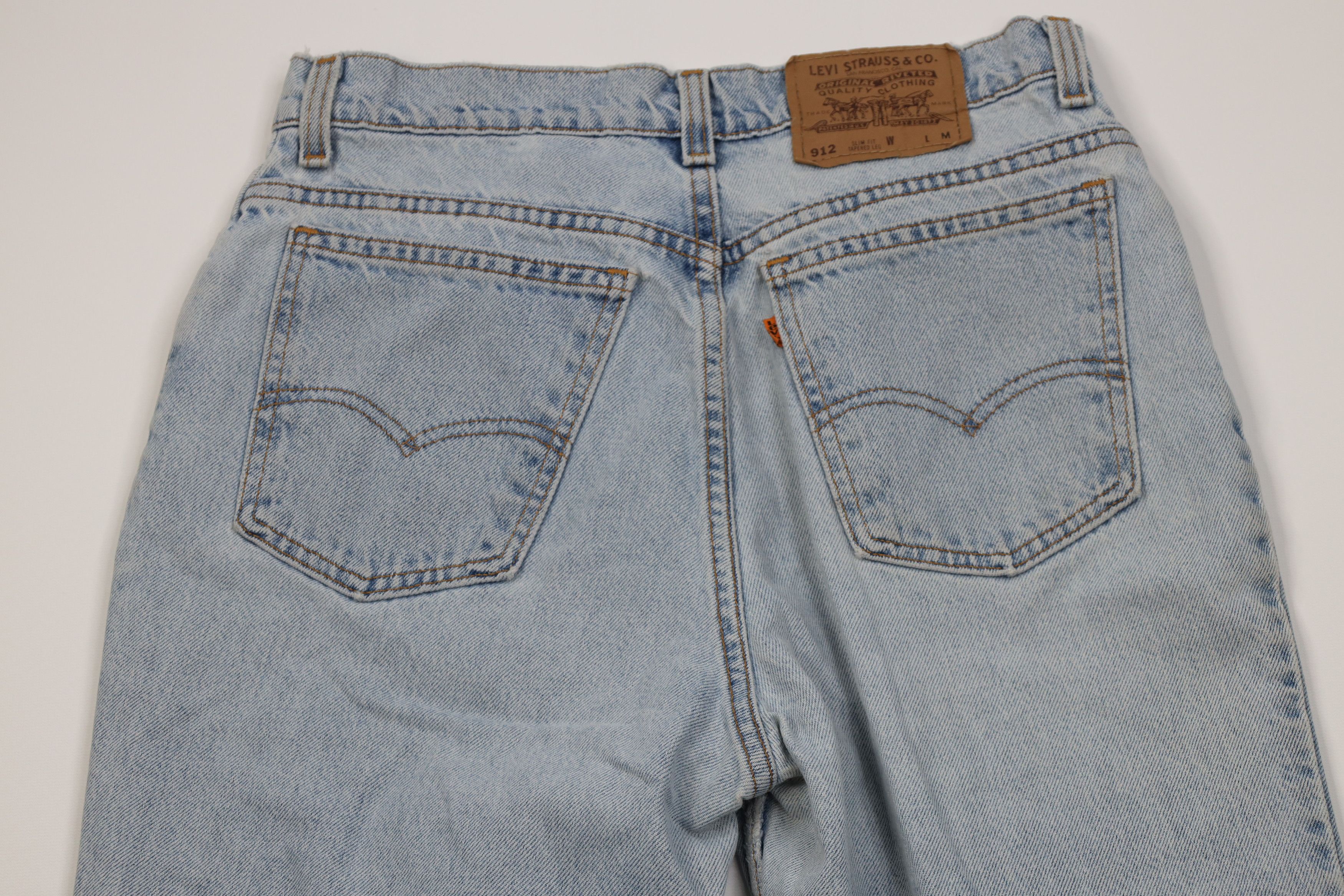Levi's Vintage 90s Levis 912 Orange Tab Fit Tapered Leg Jeans USA Size 30" / US 8 / IT 44 - 9 Thumbnail