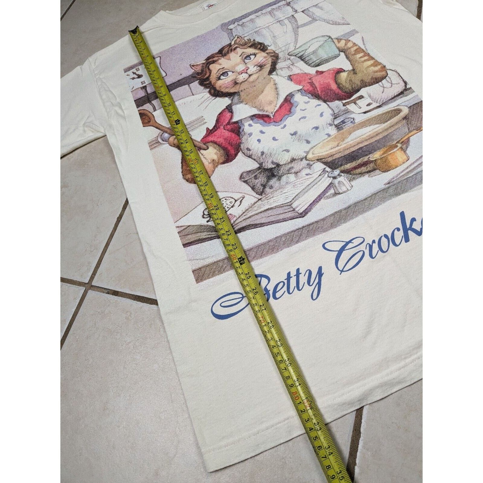 Other Vtg KATZ "Betty Crockat" Cats Cooking Graphic Shirt Crocker Size US M / EU 48-50 / 2 - 5 Thumbnail